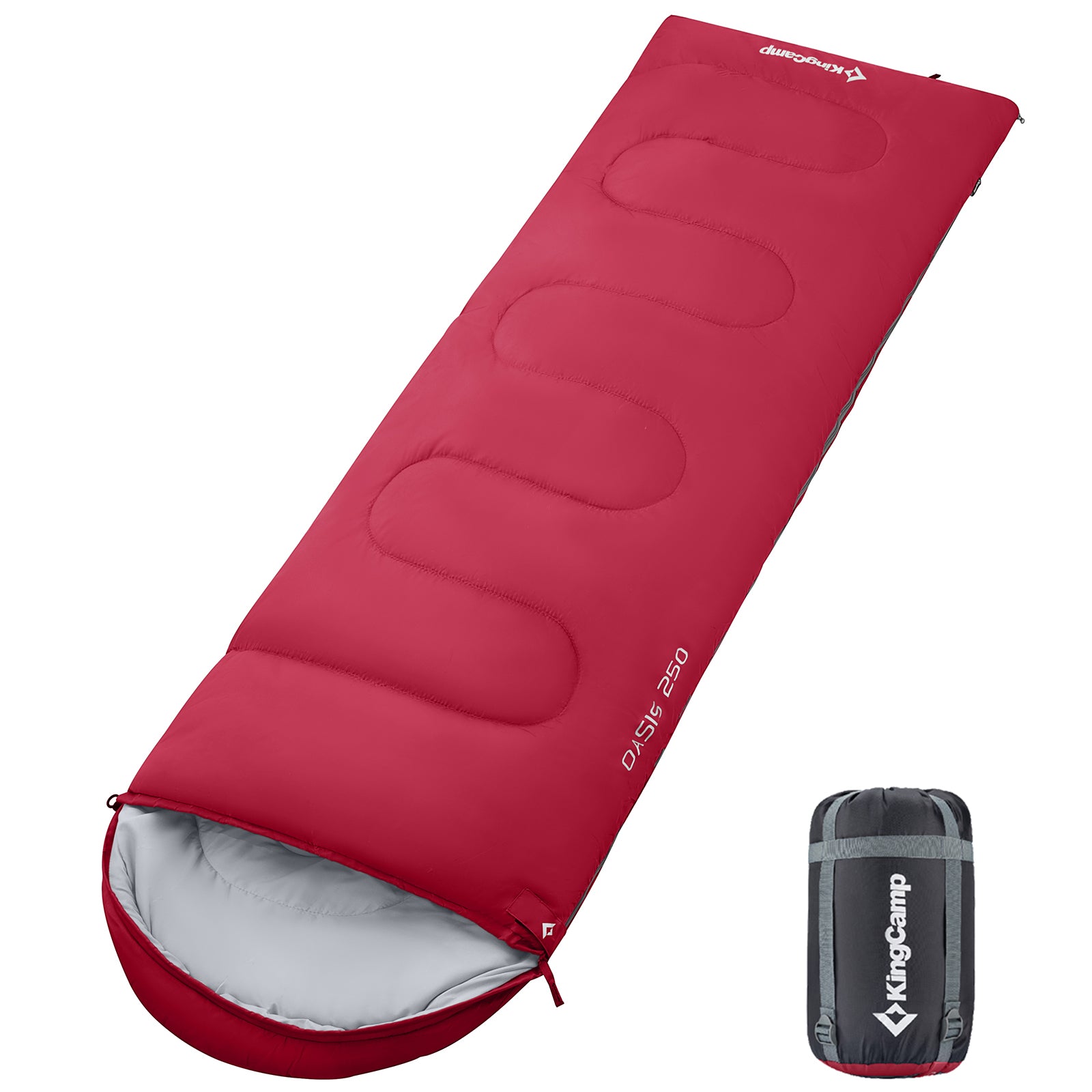 kingcamp-oasis-250-sleeping-bag-44-f-3-season-synthetic-mummy-bag-with-splicable image 2