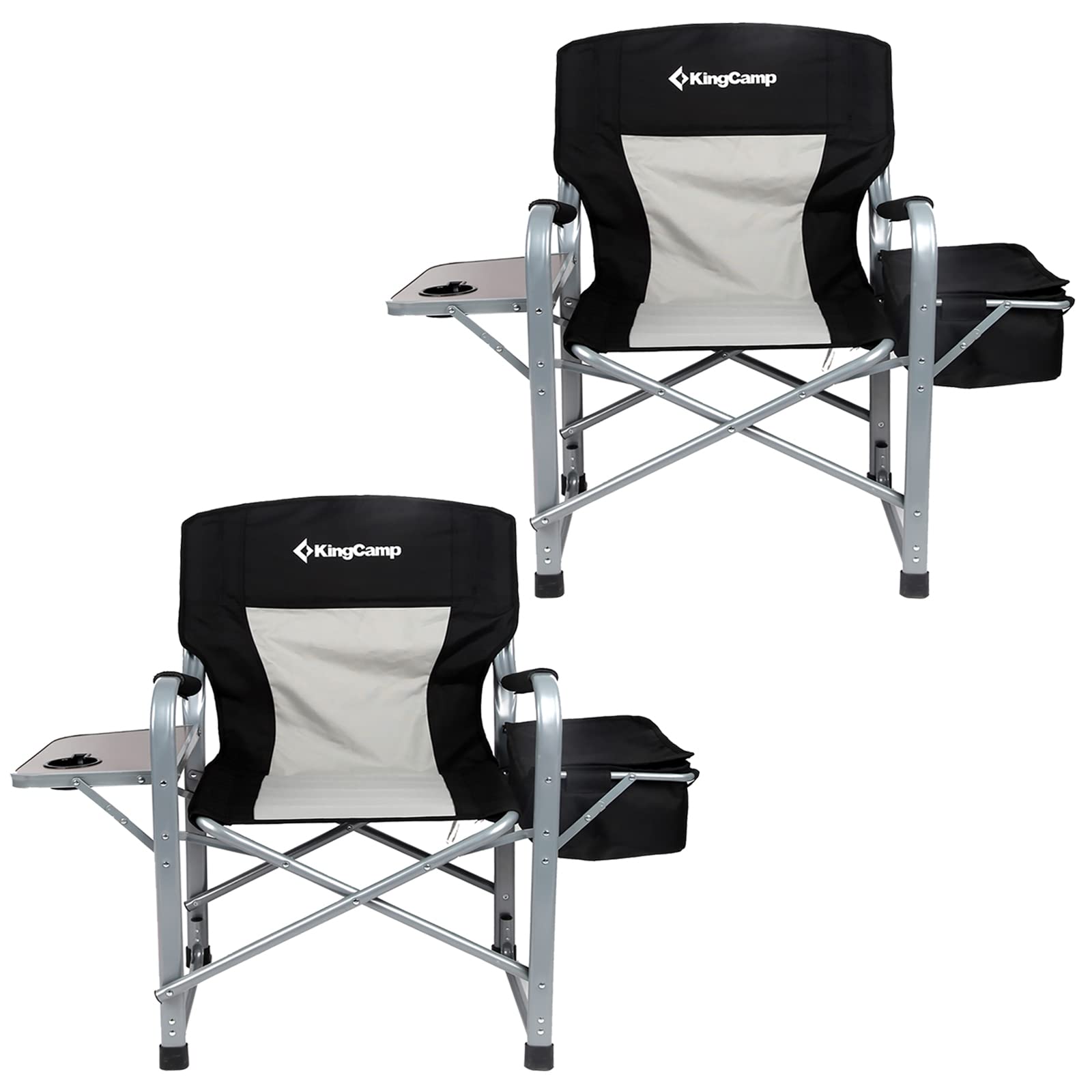 kingcamp-oversized-padded-folding-director-chair-with-cooler-bag image 8