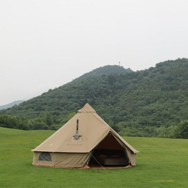 kingcamp-4-season-khan-340gsm-tc-canvas-bell-tent-13ft-16-4ft image 3