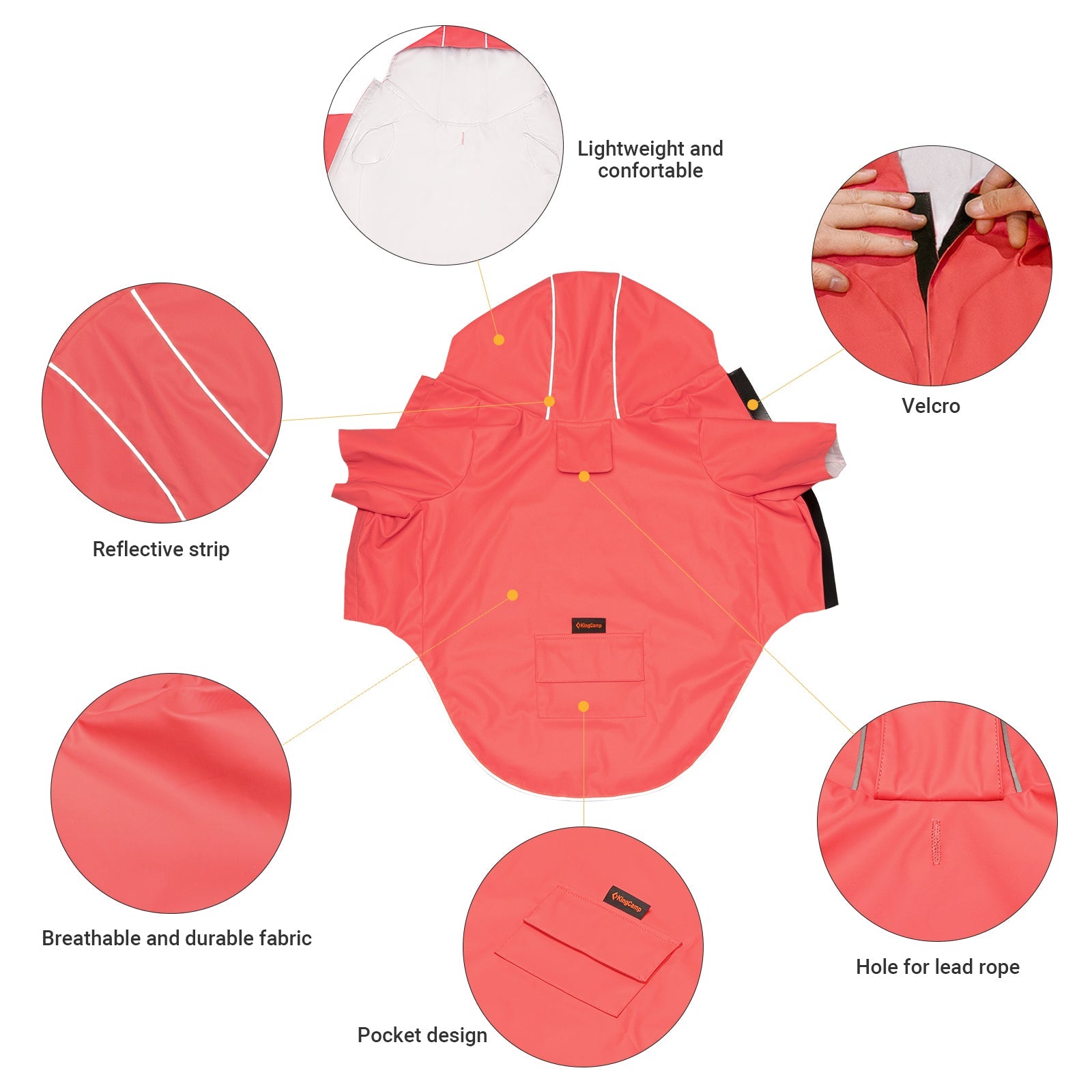 kingcamp-pets-dog-raincoat-xxxl-waterproof-with-reflective-strips image 7