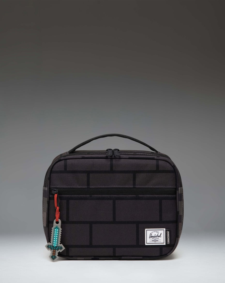 herschel-supply-minecraft-pop-quiz-lunch-box-insulated-easy-clean-front-pocket image 2