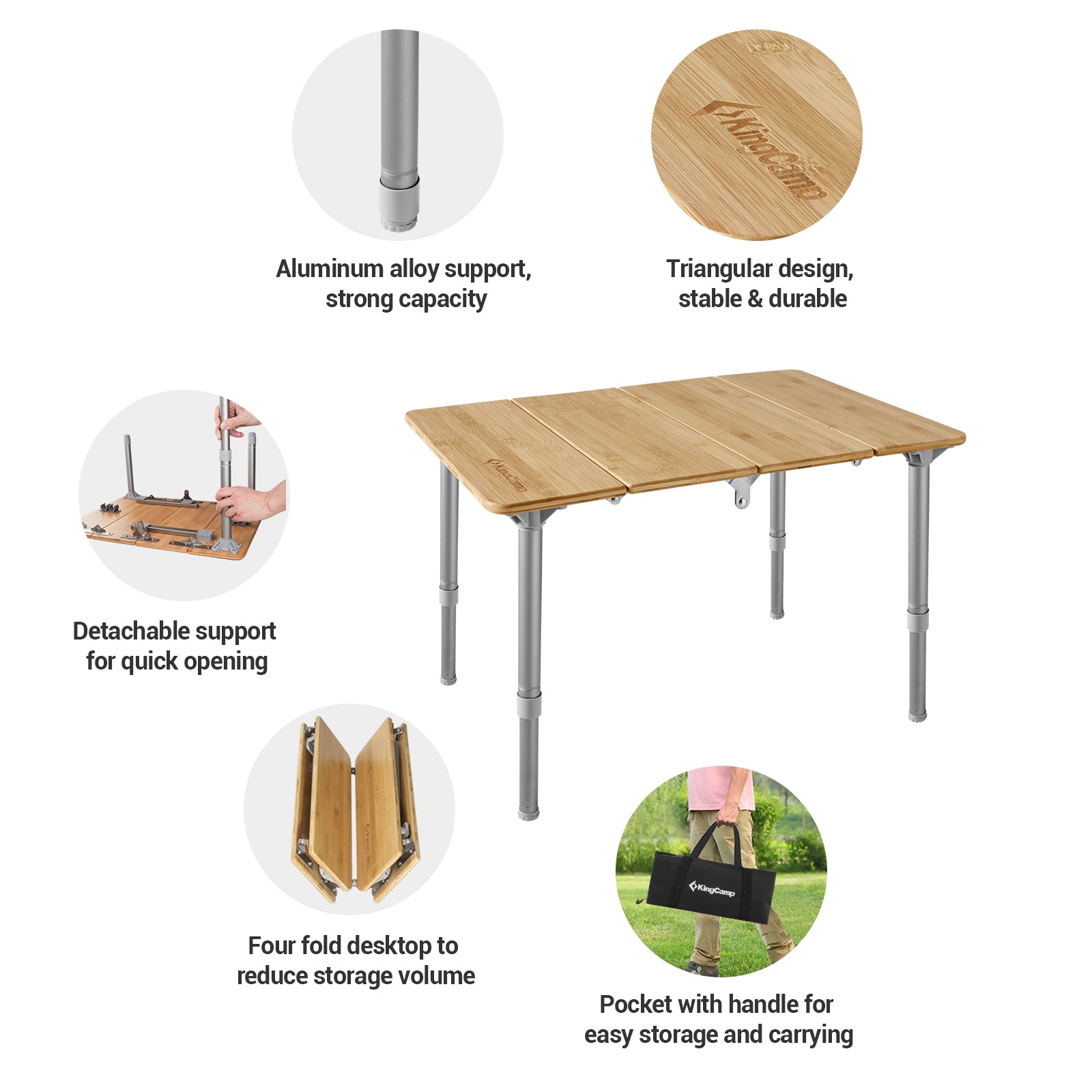 kingcamp-small-adjustable-height-4-folds-portable-bamboo-table image 7