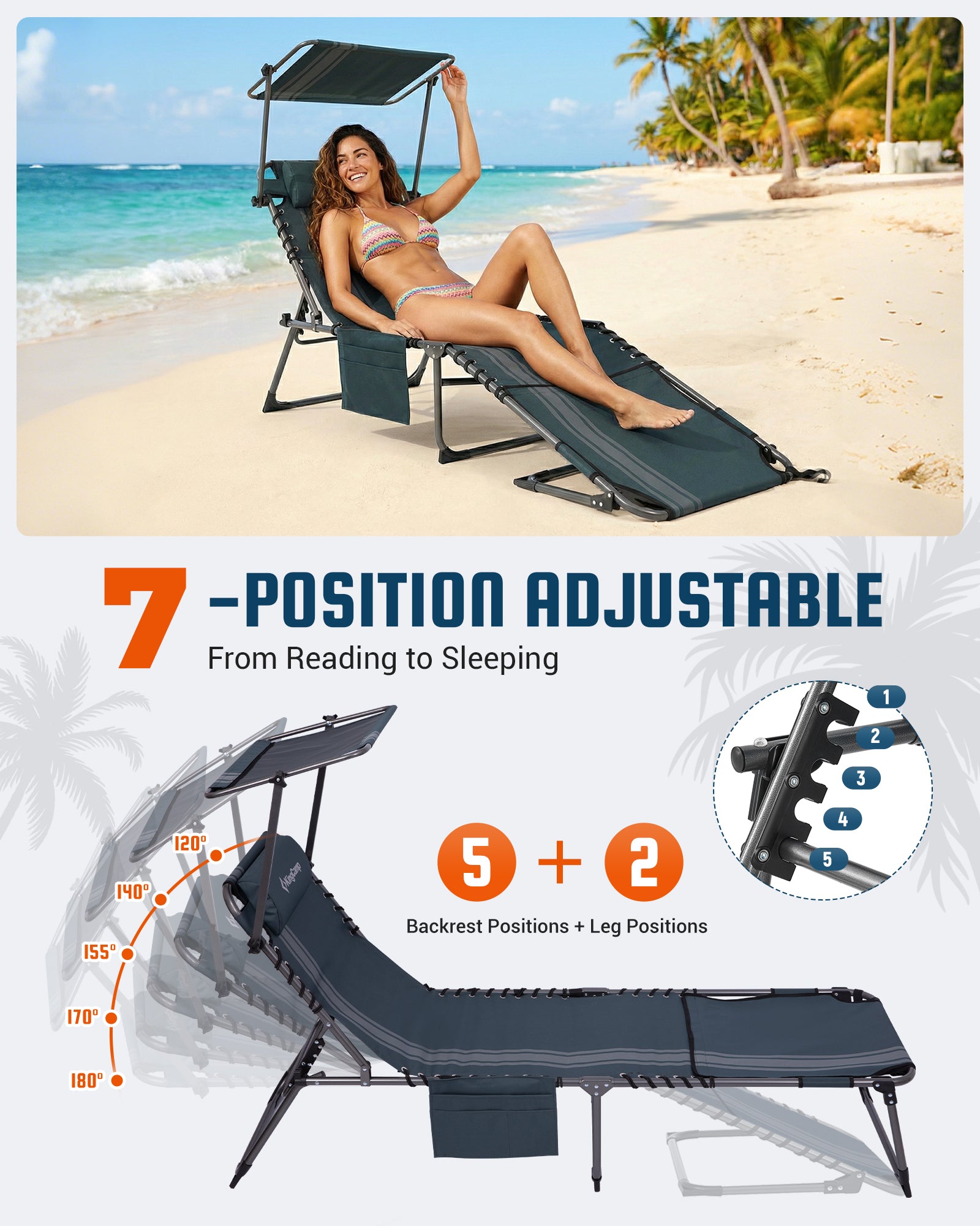 kingcamp-magnolia-b30-backpack-chaise-lounge-adjustable-canopy-face-hole-for-bea image 7
