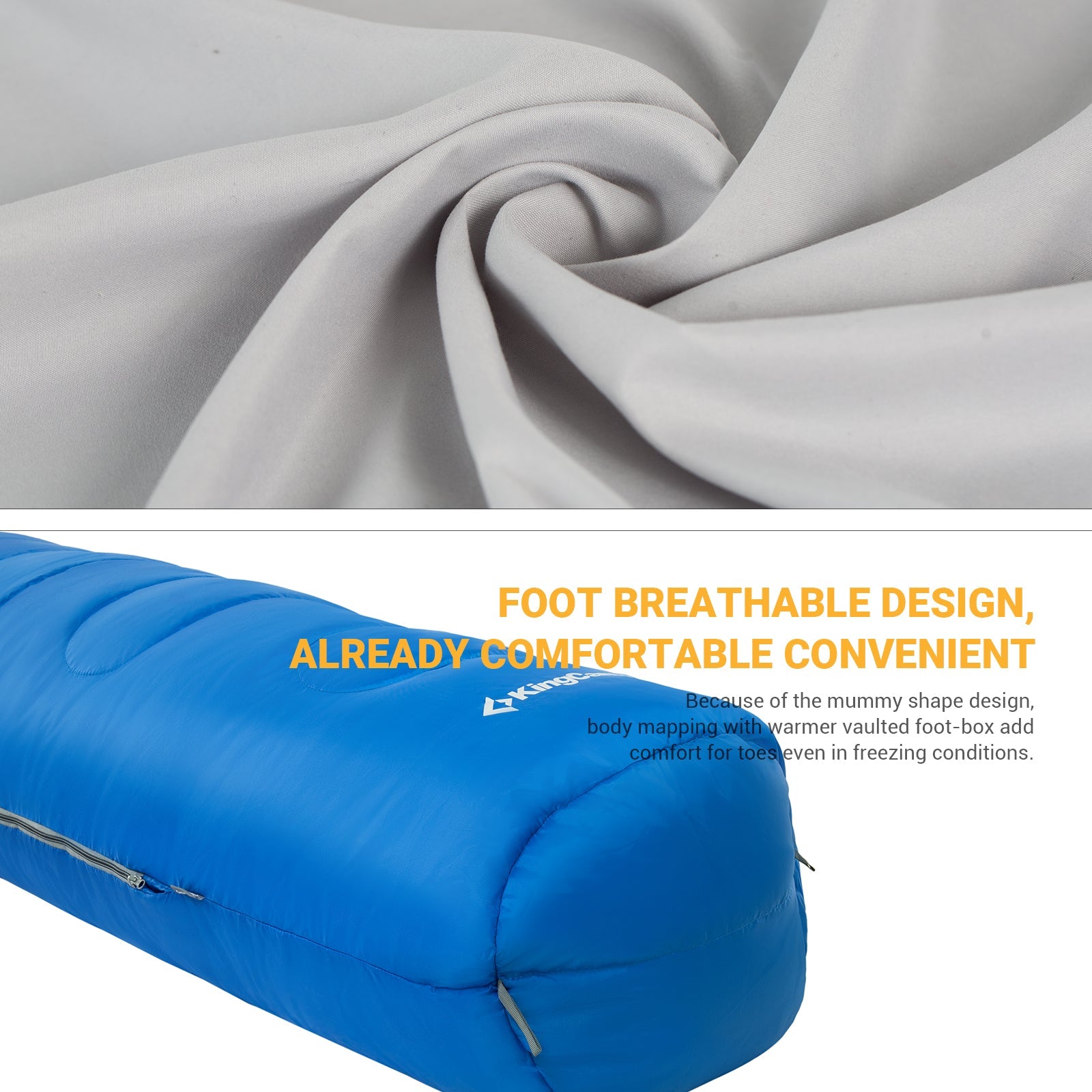 kingcamp-treck-300xl-mummy-sleeping-bag-cold-weather image 3