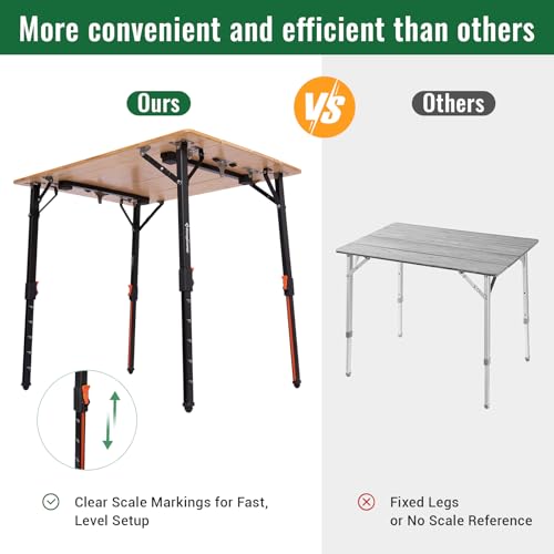 kingcamp-bamaura-8060-bamboo-folding-table-31x24-inches-adjustable-height-eco-fr image 4