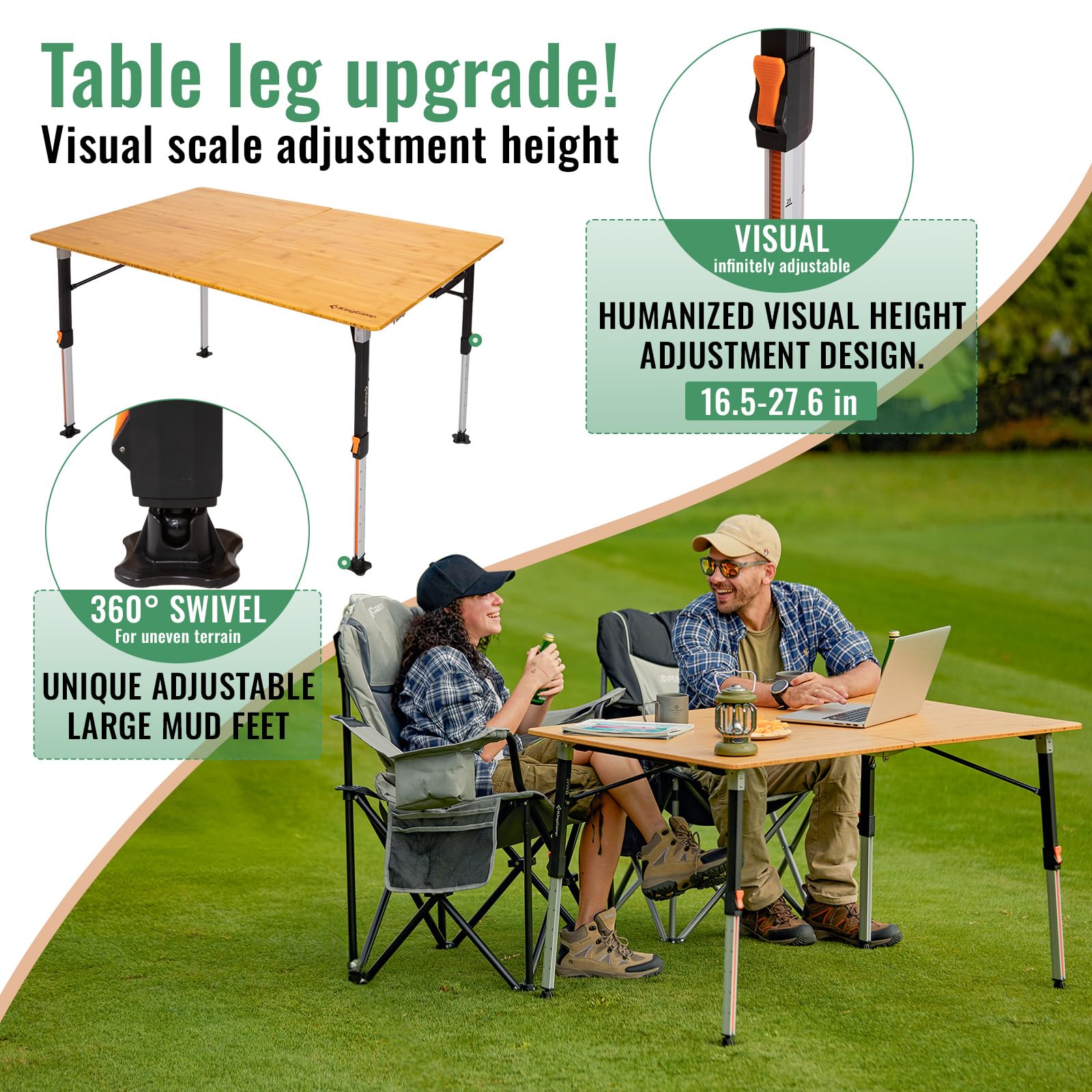 kingcamp-bamboo-folding-camping-table-pro image 3