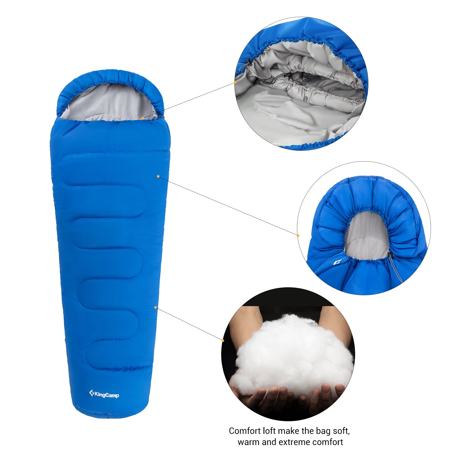kingcamp-treck-300xl-mummy-sleeping-bag-cold-weather image 7