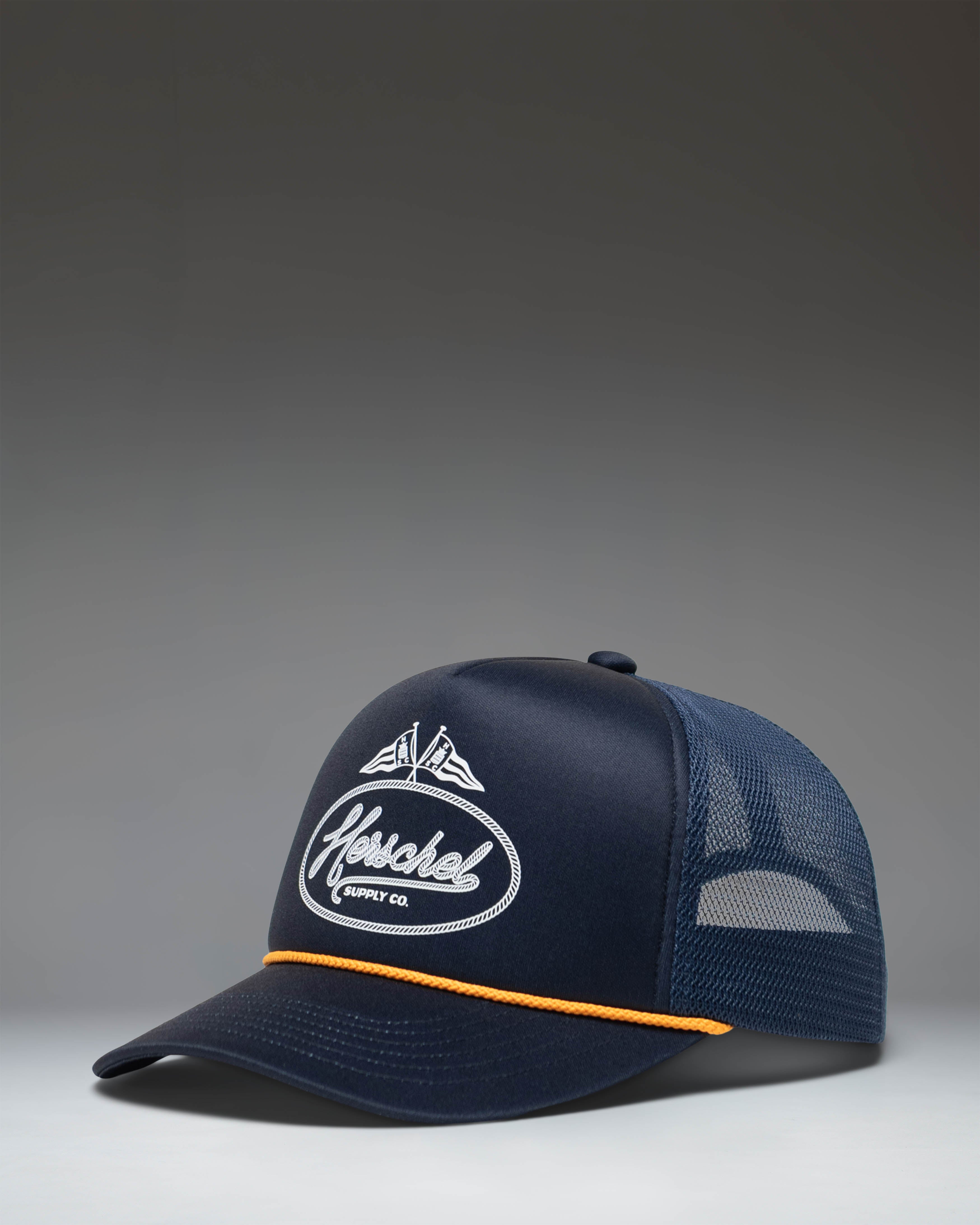 herschel-supply-marina-mesh-yachting-cap-nautical-style-with-braided-rope image 1