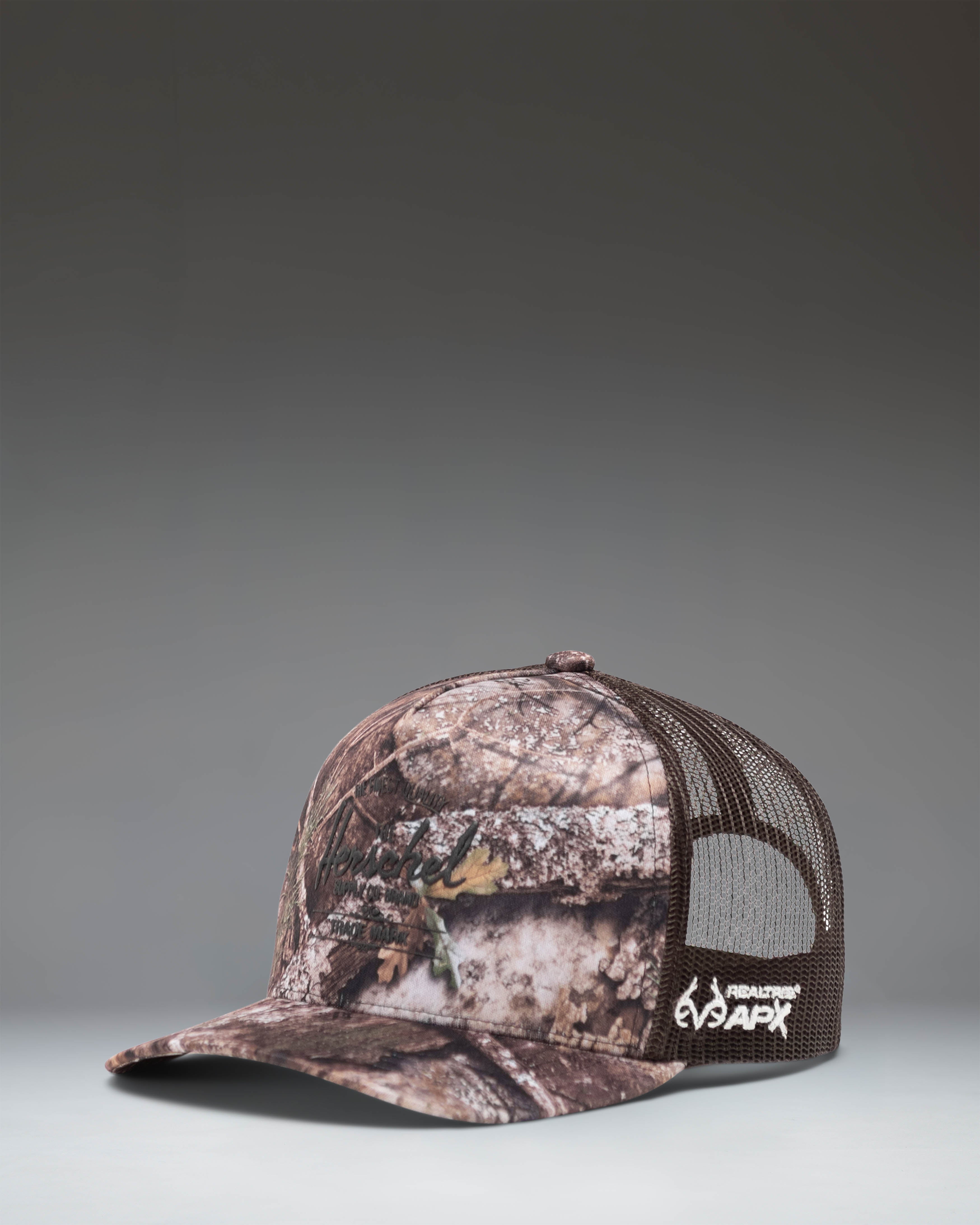 herschel-supply-realtree-whaler-tall-mesh-cap-apx-camo-trucker-hat-with-mesh-bac image 1