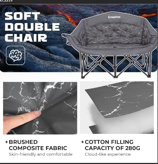 kingcamp-volcapetra-loveseat-double-seat-chair-padded-camping-chair-for-two image 6