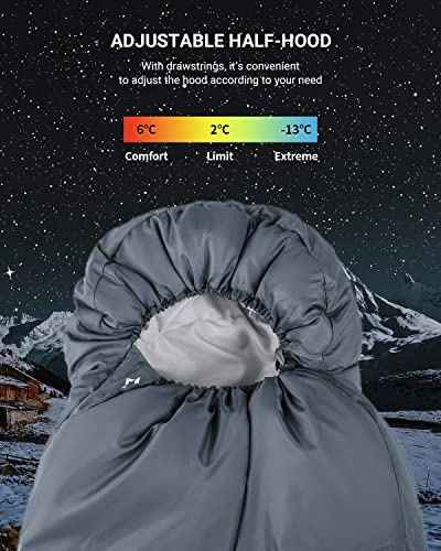 kingcamp-track-300-mummy-sleeping-bag-double-layer-3-season-warmth-for-adults image 5