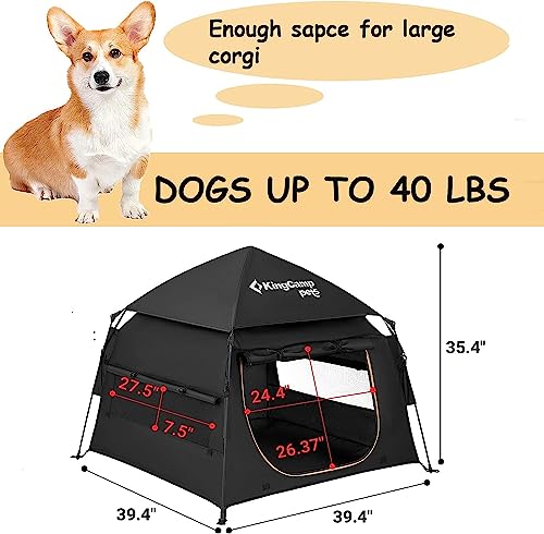 kingcamp-pets-pop-up-dog-tent-instant-setup-oversized-600d-shelter-for-medium-la image 6