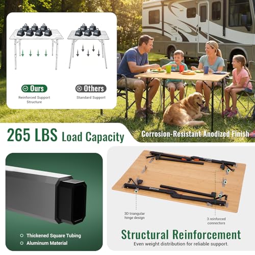 kingcamp-bamaura-10065-bamboo-folding-table-40x26-eco-friendly-adjustable-height image 3