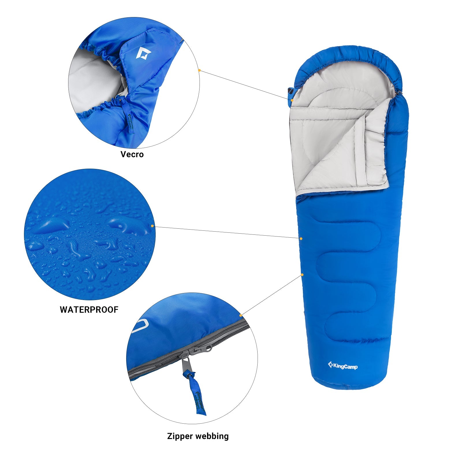 kingcamp-treck-300xl-mummy-sleeping-bag-cold-weather image 8