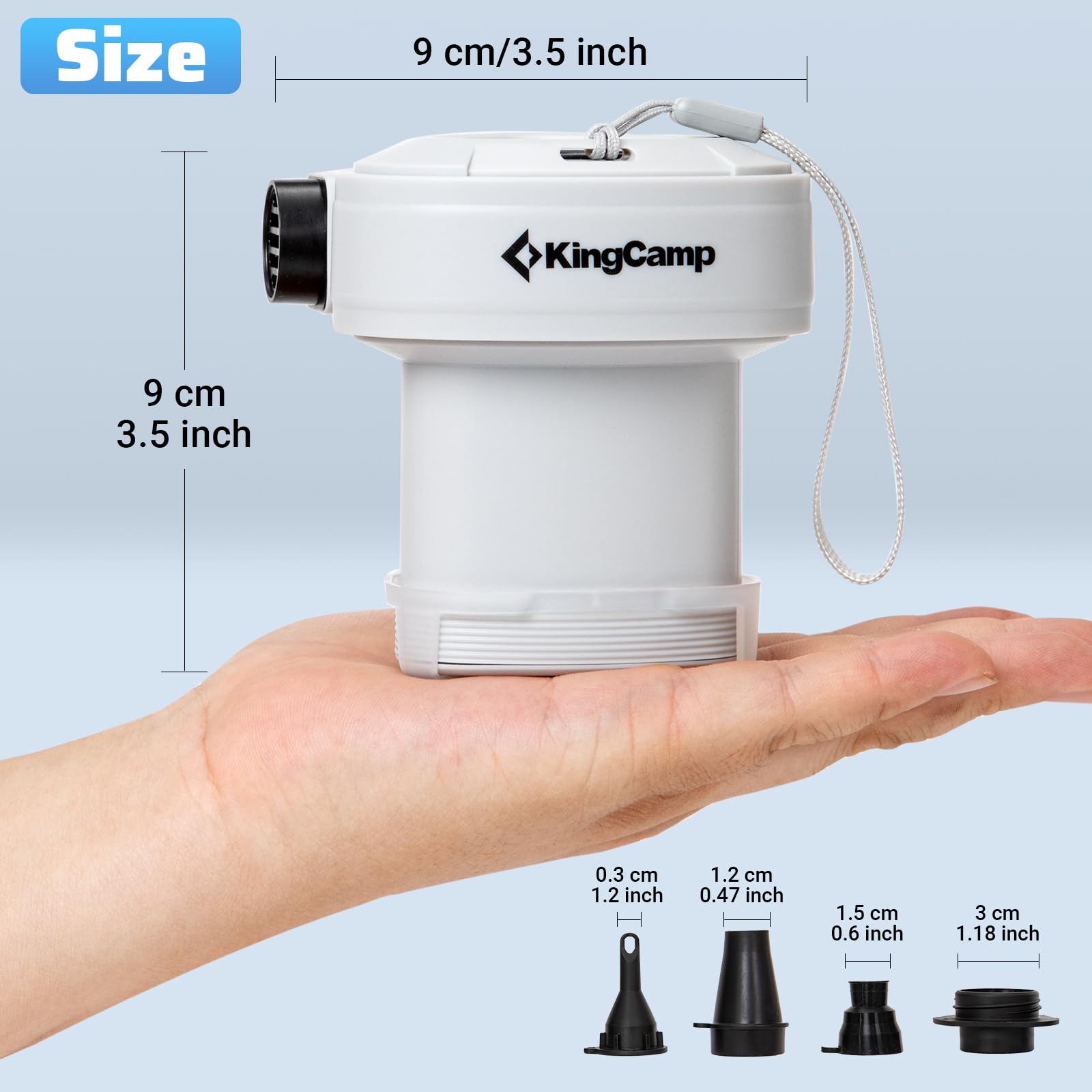 kingcamp-wild-triangle-portable-air-pump-high-speed-inflator-for-air-mattresses- image 6