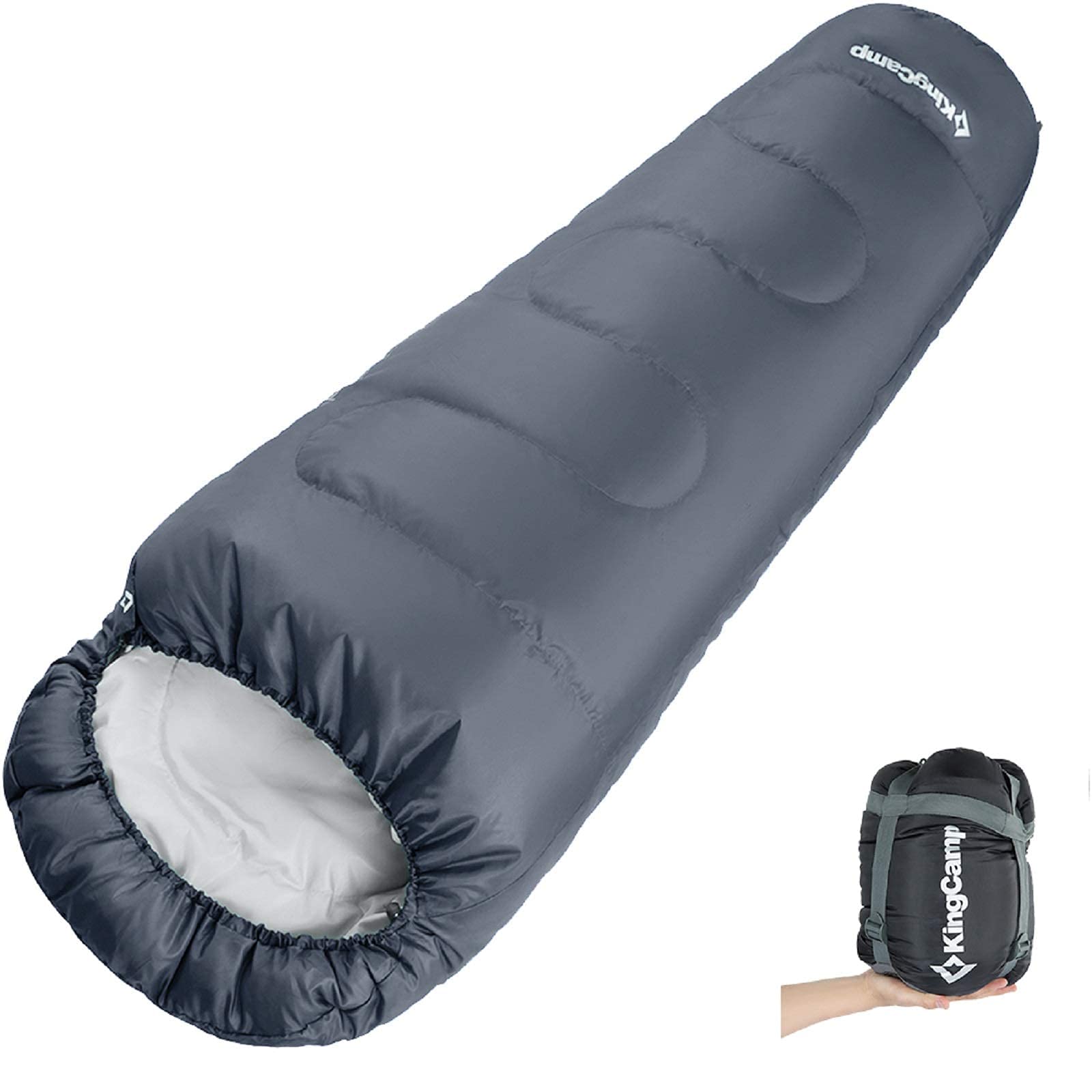 kingcamp-track-300-mummy-sleeping-bag-double-layer-3-season-warmth-for-adults image 1