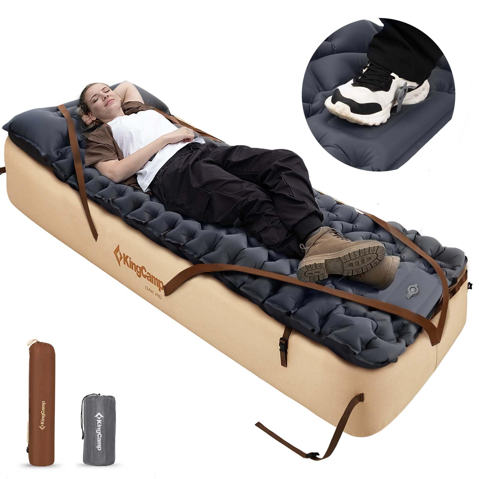 kingcamp-oak-p10-camping-air-bed-frame-with-inflatable-backpacking-pad image 1