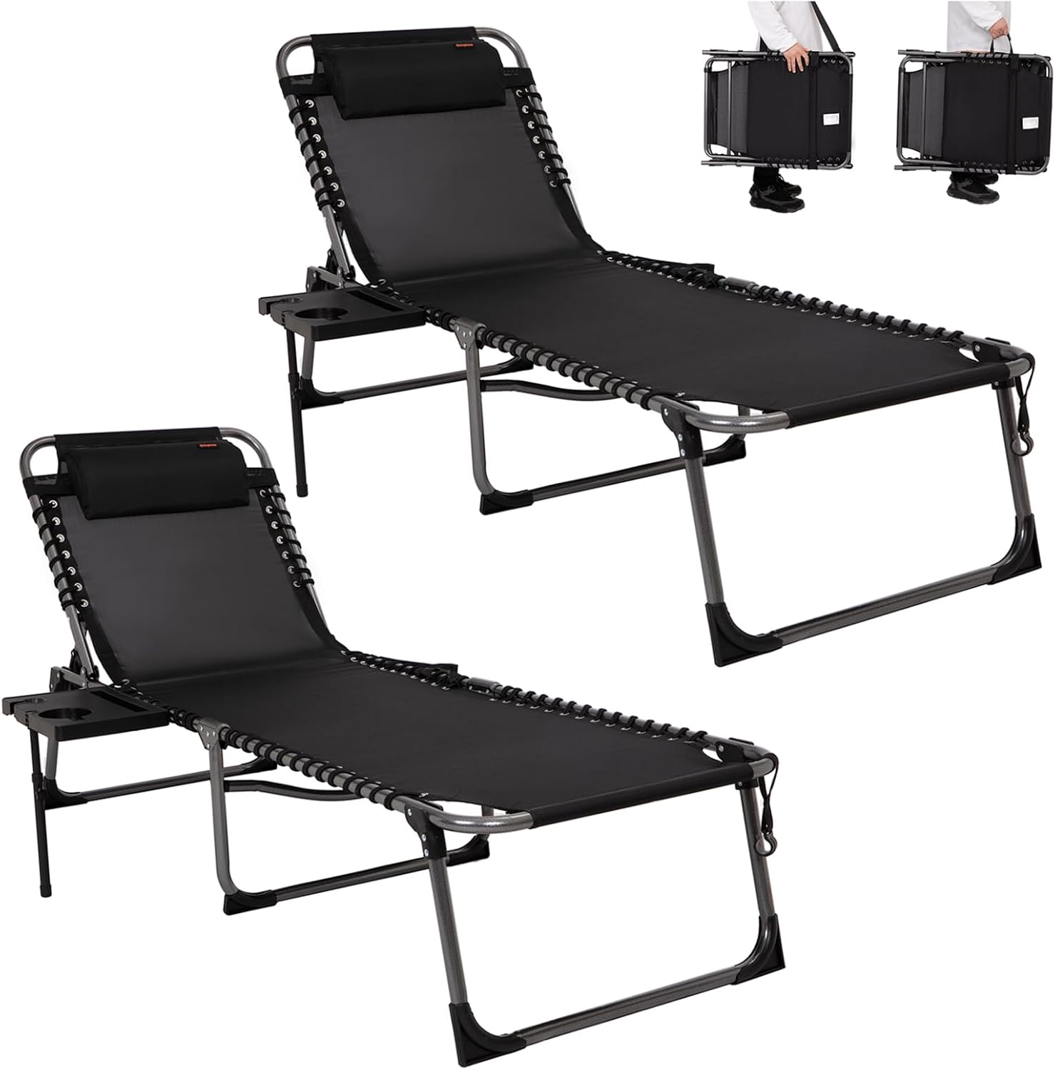 kingcamp-willow-c20-lounge-chair-with-attached-table-flat-recline-recliner-and-c image 2