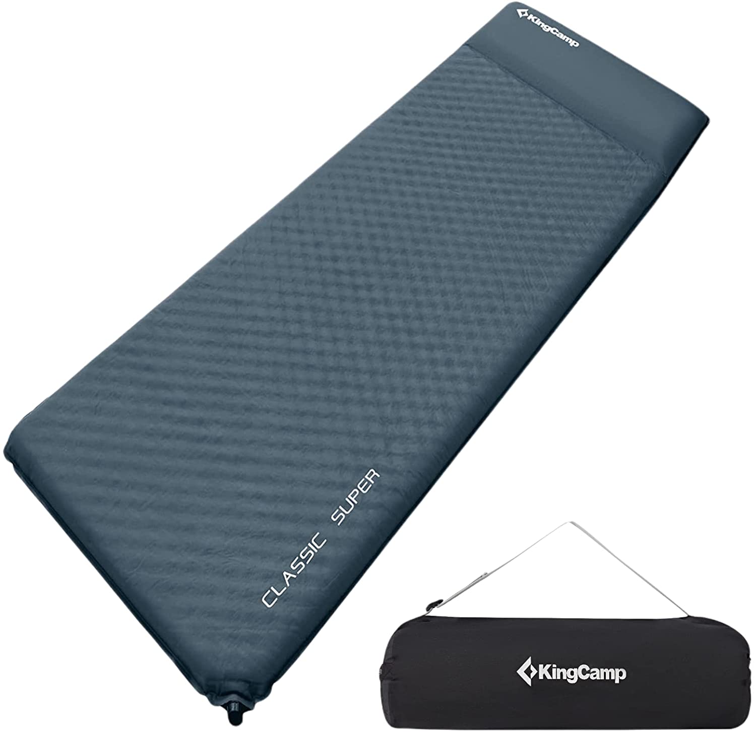 kingcamp-self-inflating-sleeping-pad-with-pillow-insulated-foam-pad-for-camping- image 2