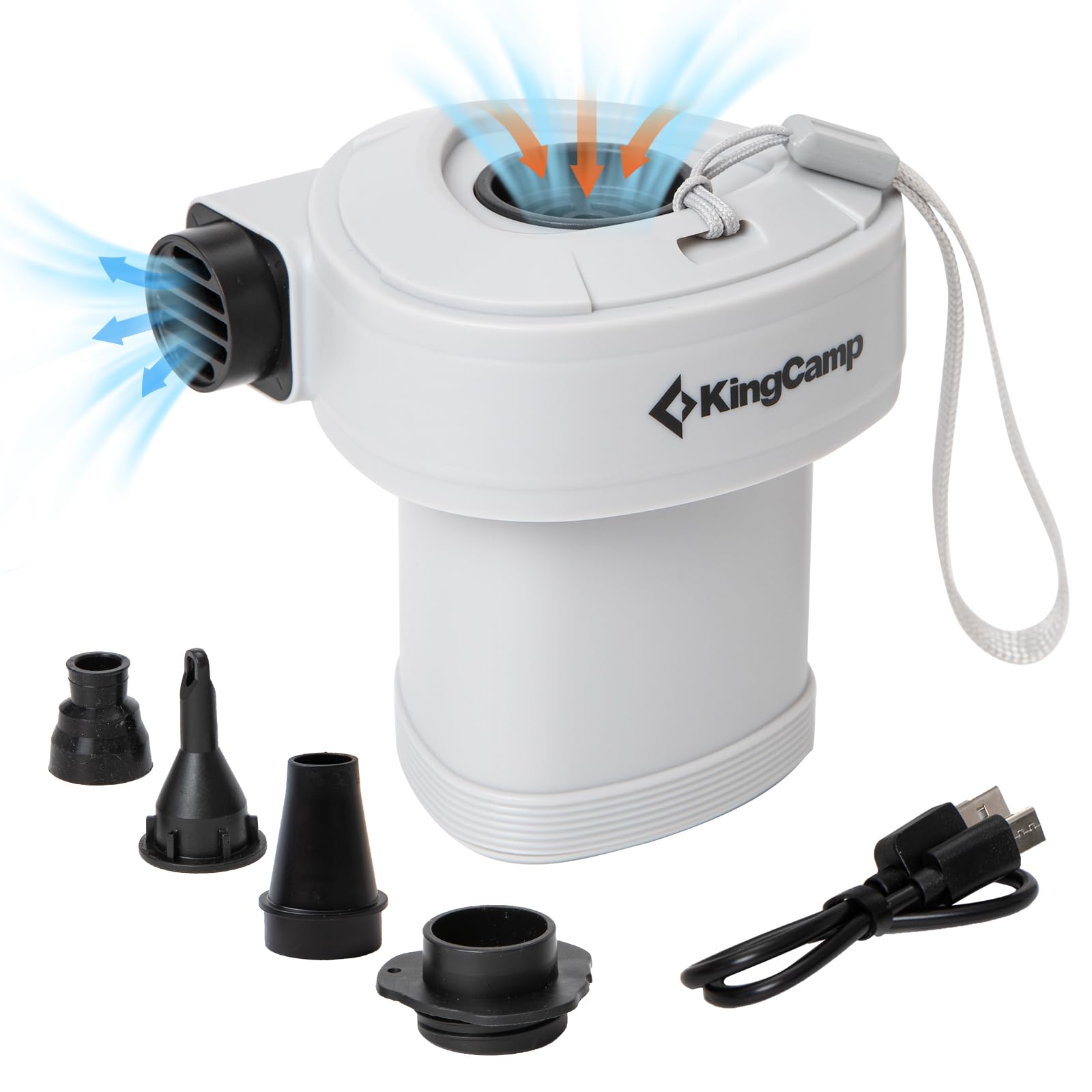 kingcamp-wild-triangle-portable-air-pump-high-speed-inflator-for-air-mattresses- image 1