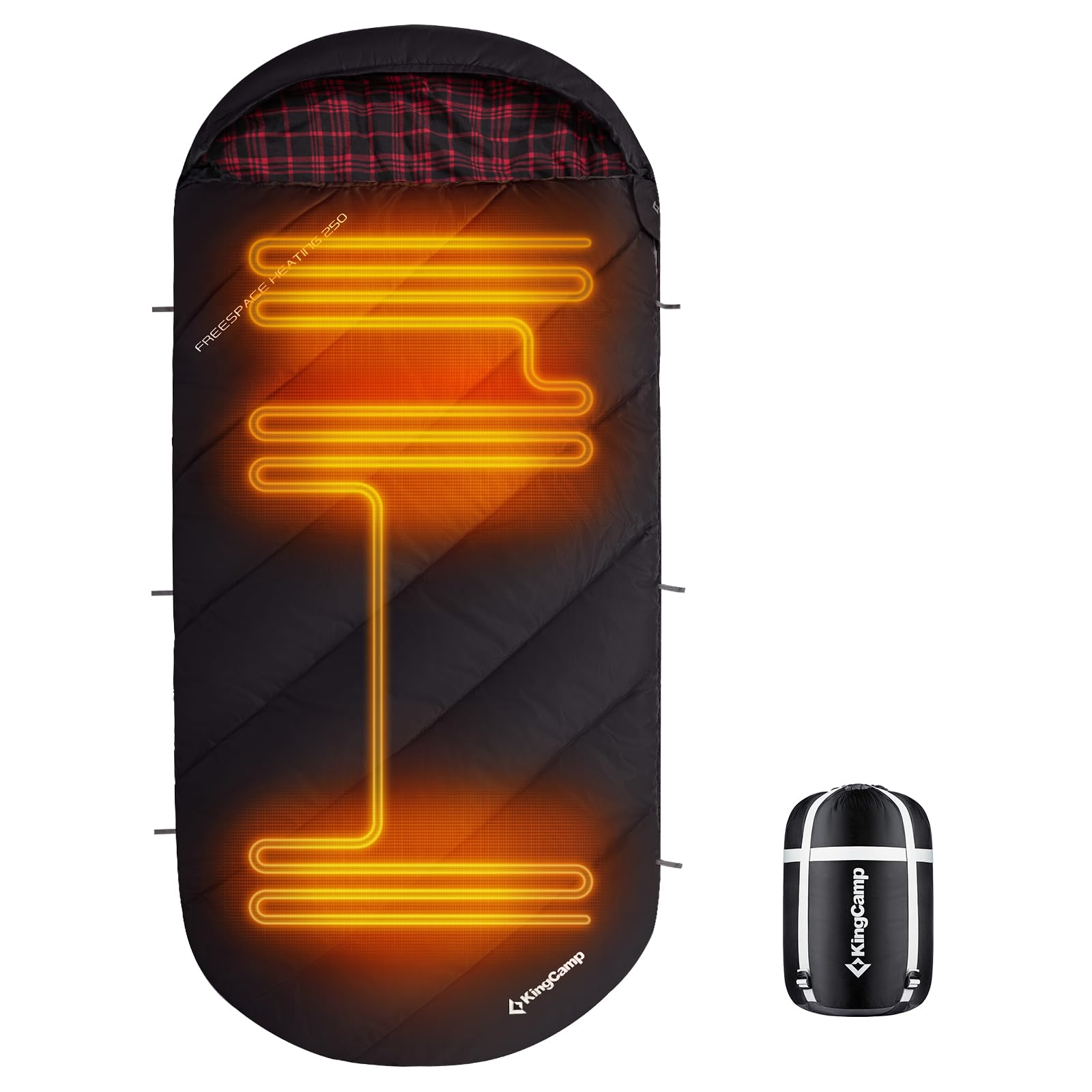 kingcamp-freespace-250-extra-wide-heated-sleeping-bag-winter-camping-with-batter image 8