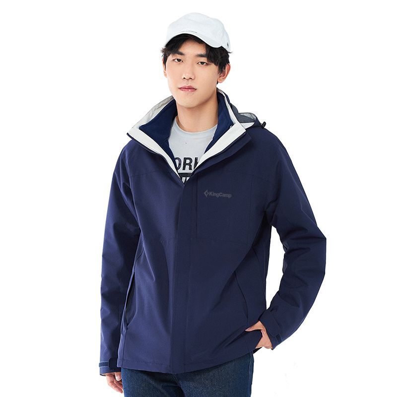 kingcamp-men-s-hooded-windproof-windbreaker-jacket-100-polyester-packable image 1