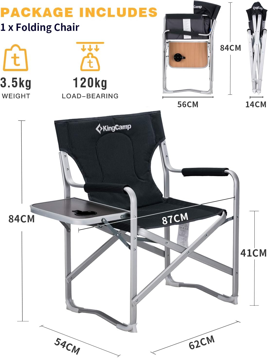 kingcamp-timeless-aluminum-tube-camping-chair-lightweight-durable image 6