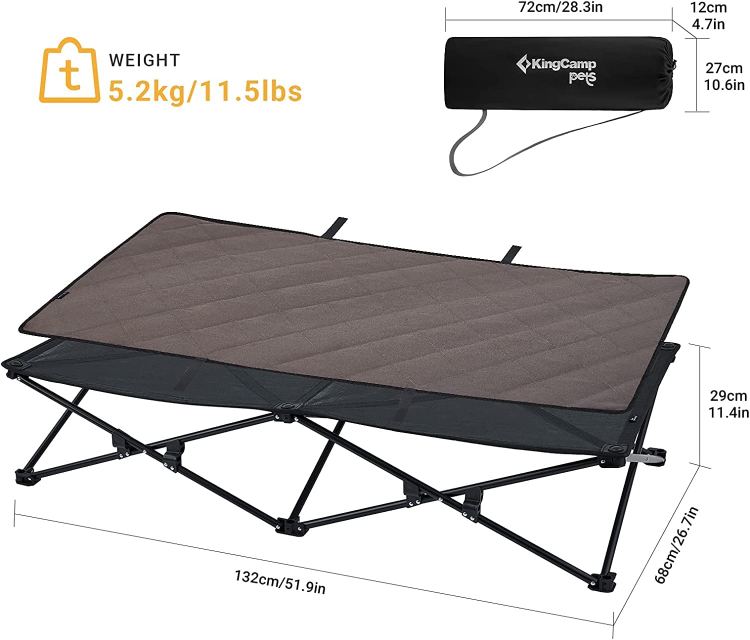 kingcamp-pets-sedum-l-plus-dog-bed image 8