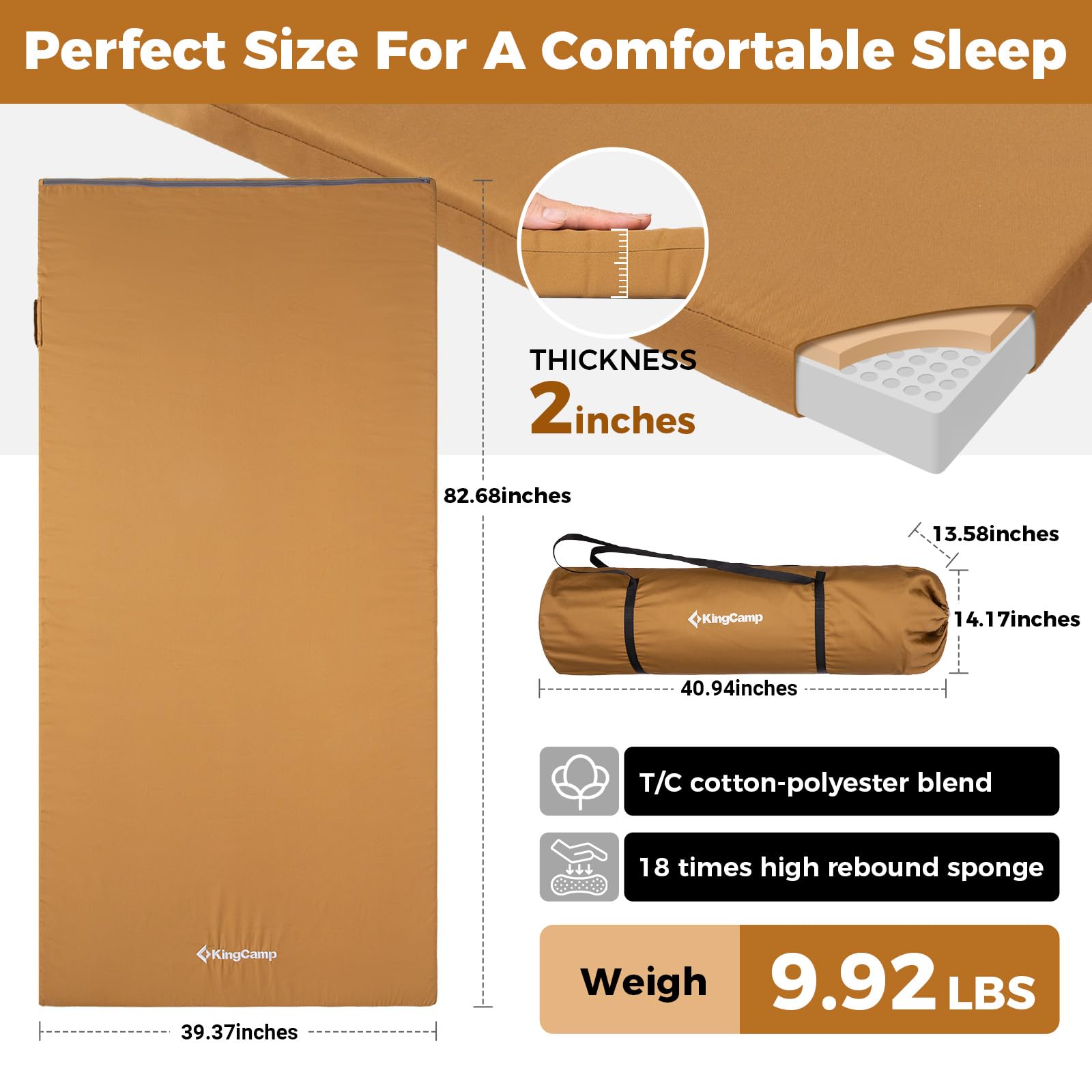 kingcamp-comfort-x-5-quilted-memory-foam-camping-mattress image 3