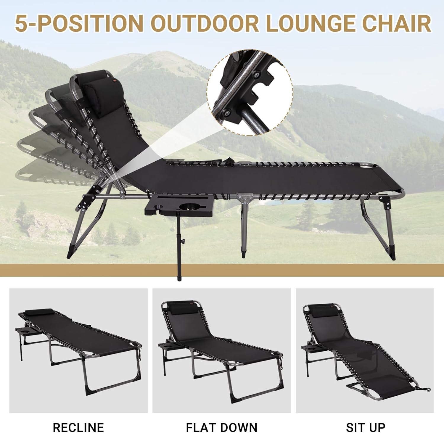 kingcamp-willow-c20-lounge-chair-with-attached-table-flat-recline-recliner-and-c image 4