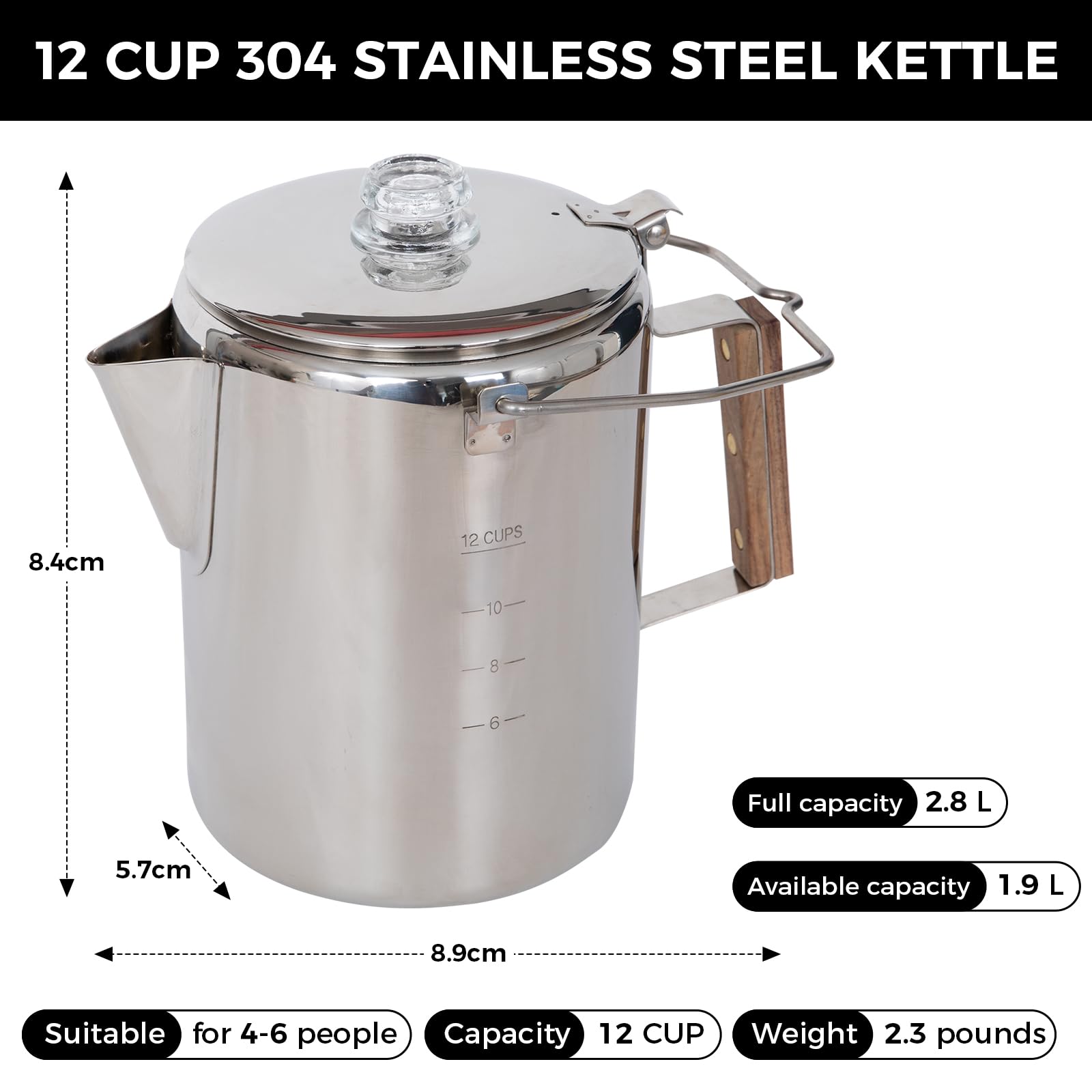 kingcamp-12-cup-stainless-steel-camping-coffee-percolator image 6
