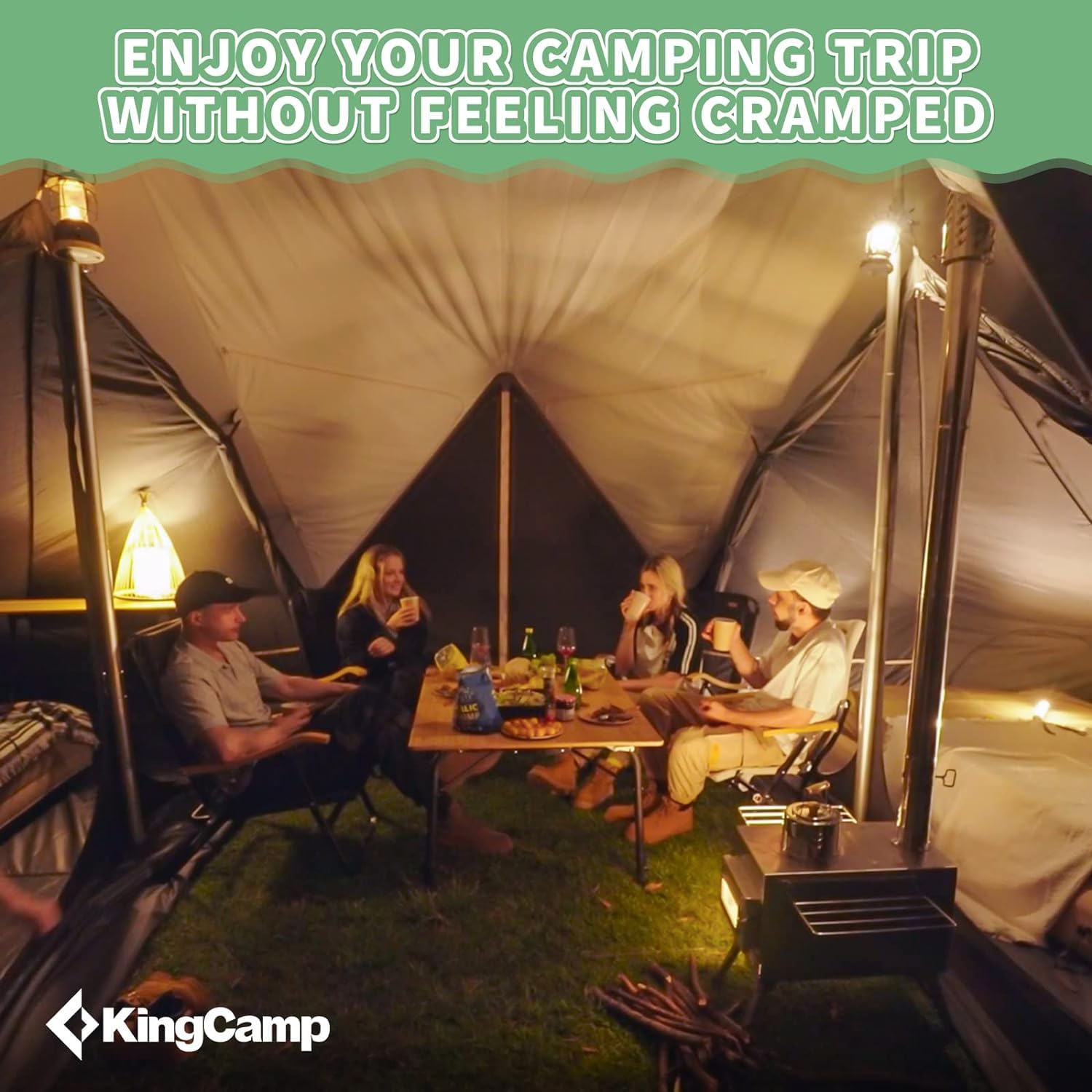 kingcamp-inner-tent-for-khan-palace-tent-privacy-blockout-inner-room image 2