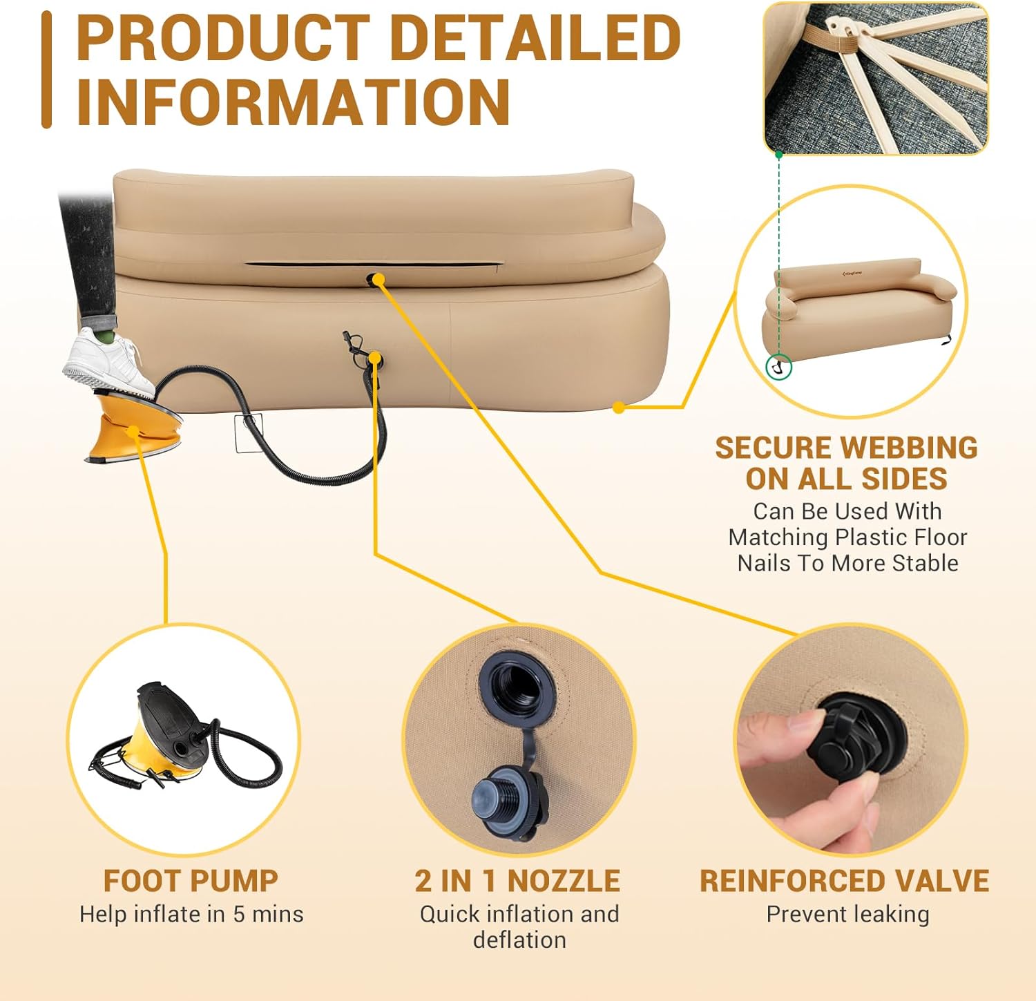 kingcamp-2-person-oxford-inflatable-sofa-with-pump-tent-pegs-set image 3