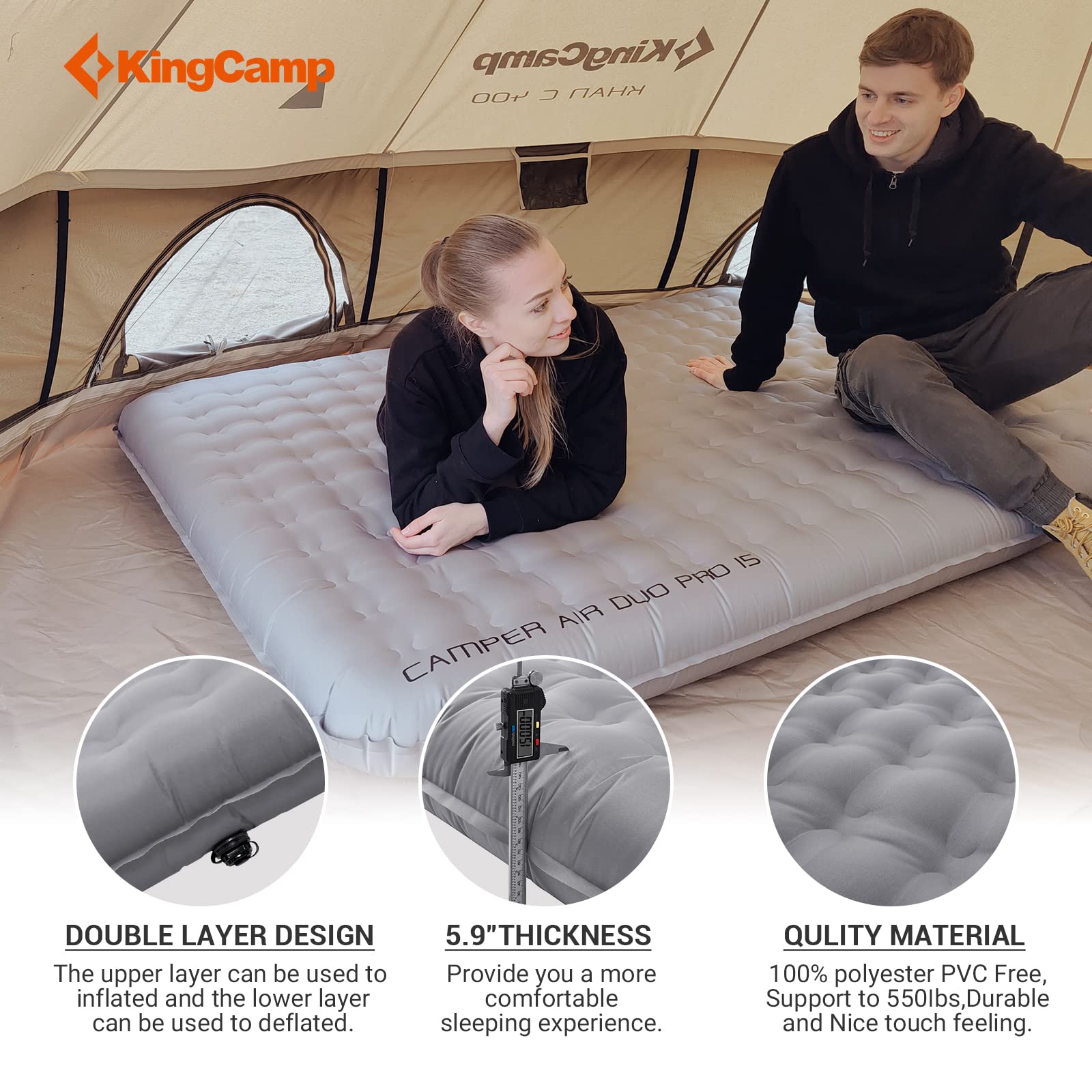 kingcamp-insulated-double-sleeping-pad-for-camping image 3