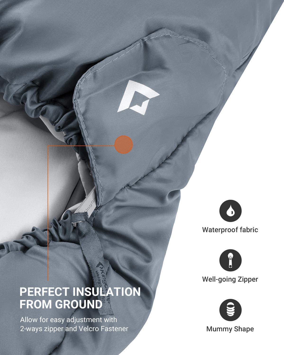 kingcamp-track-300-mummy-sleeping-bag-double-layer-3-season-warmth-for-adults image 6