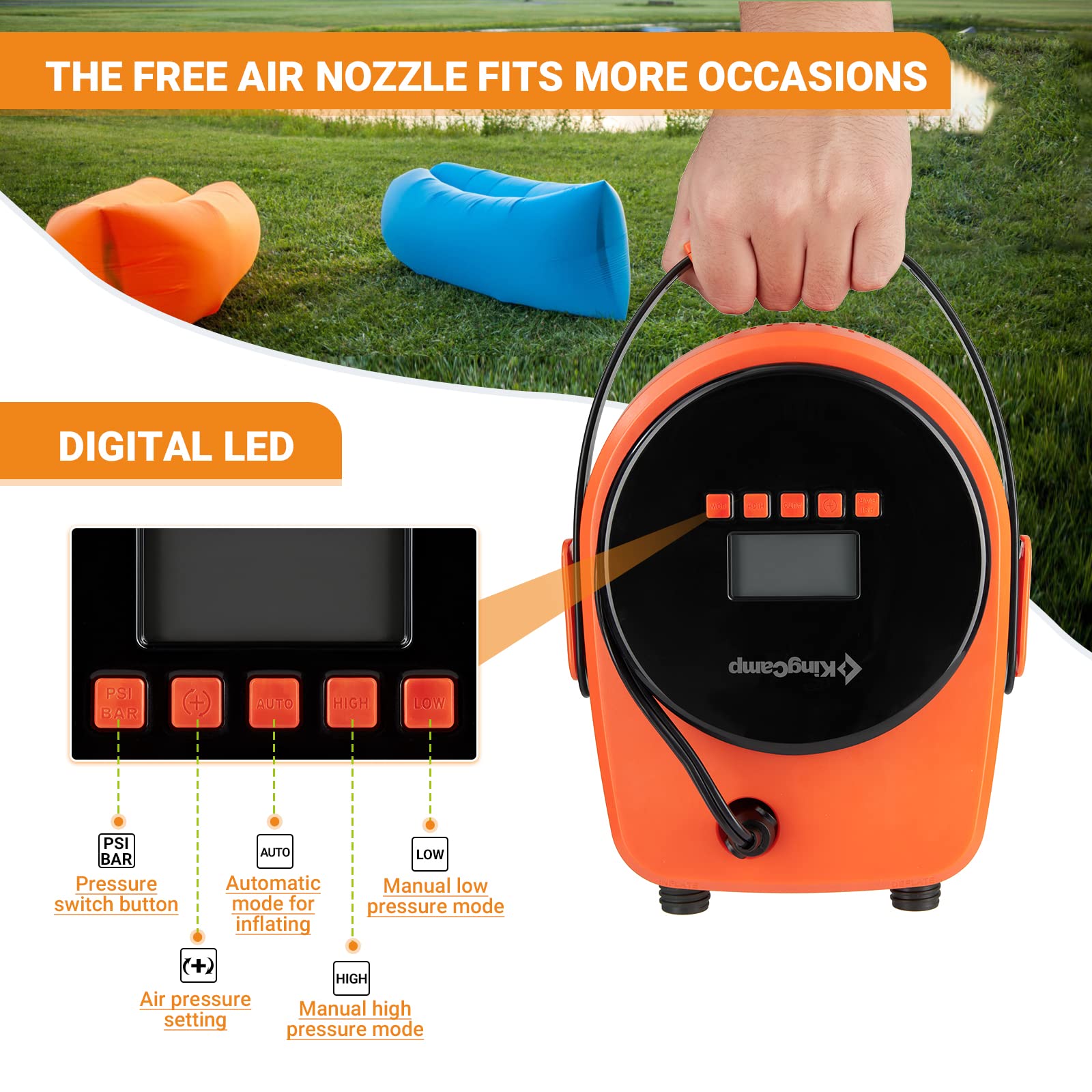 kingcamp-thor-portable-electric-air-pump-for-tent-mattress image 3