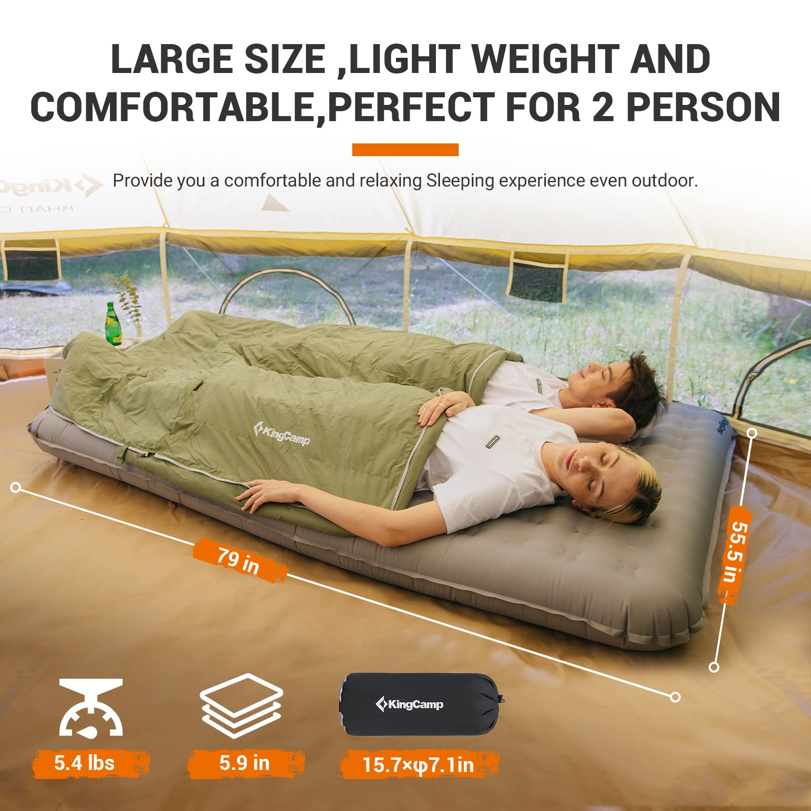 kingcamp-insulated-double-sleeping-pad-for-camping image 7