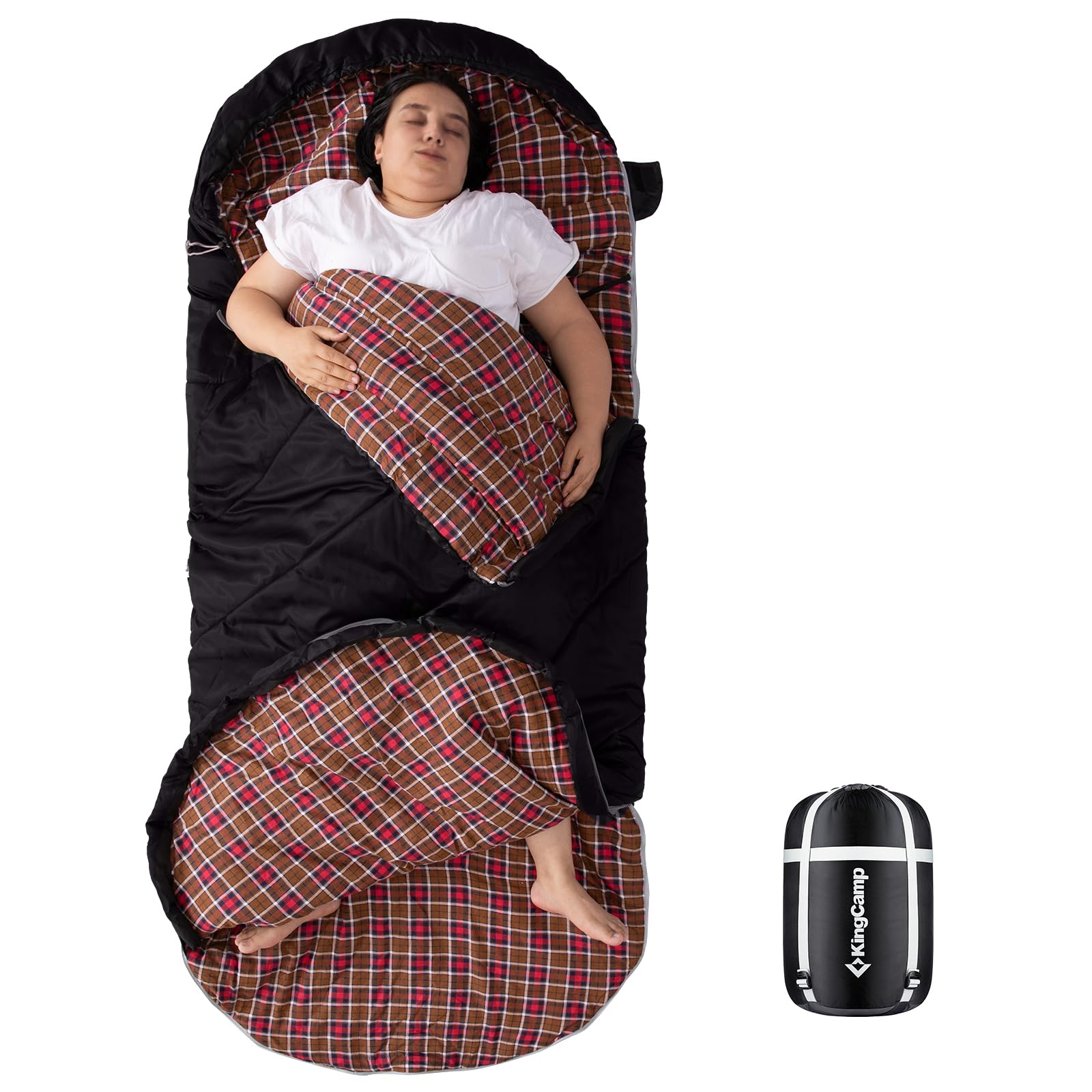 kingcamp-freespace-250-extra-wide-heated-sleeping-bag-winter-camping-with-batter image 2