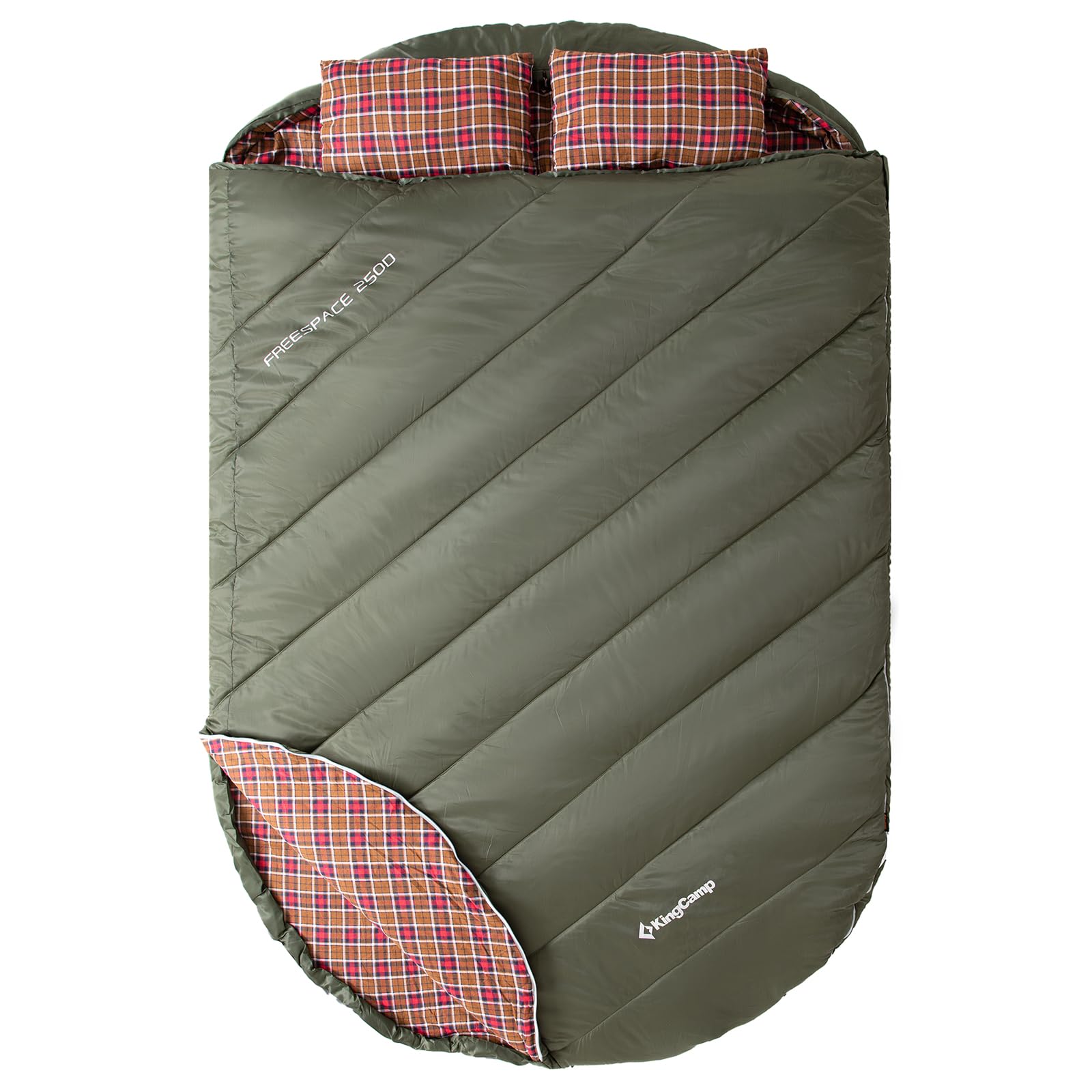 kingcamp-freespace-250d-flannel-lined-double-sleeping-bag image 2