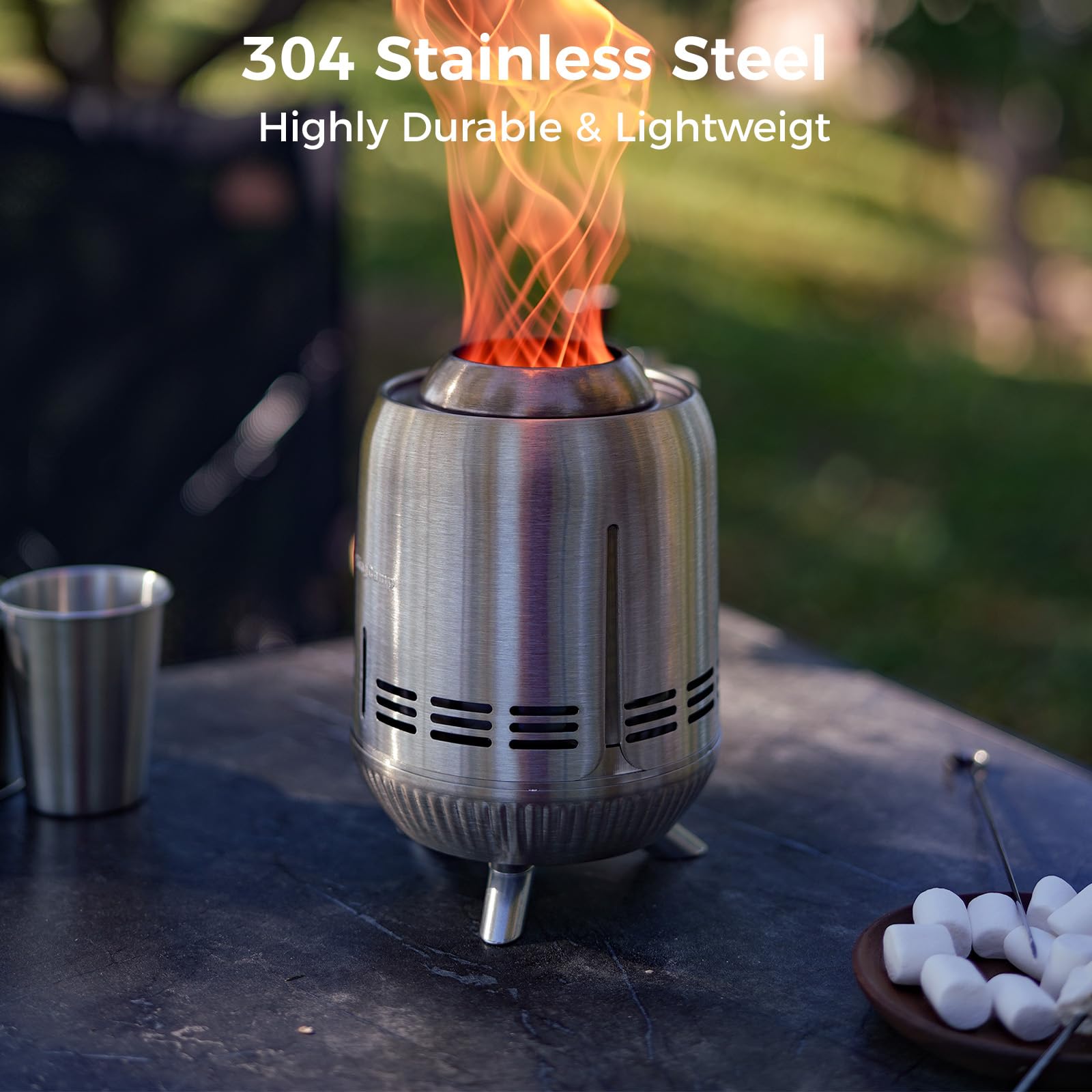 kingcamp-tornado-smokeless-tabletop-stainless-steel-fire-pit image 3