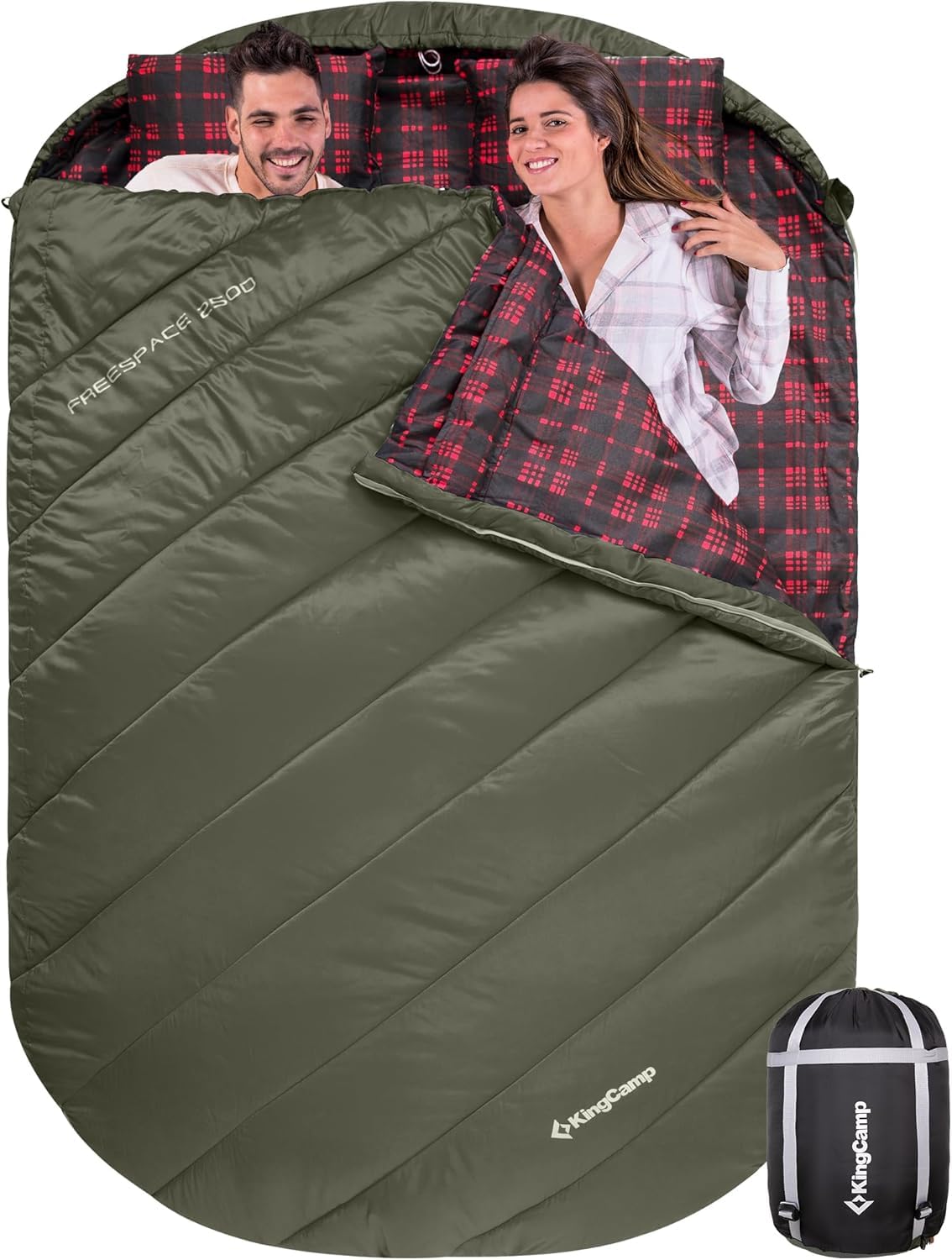 kingcamp-freespace-250d-flannel-lined-double-sleeping-bag image 1