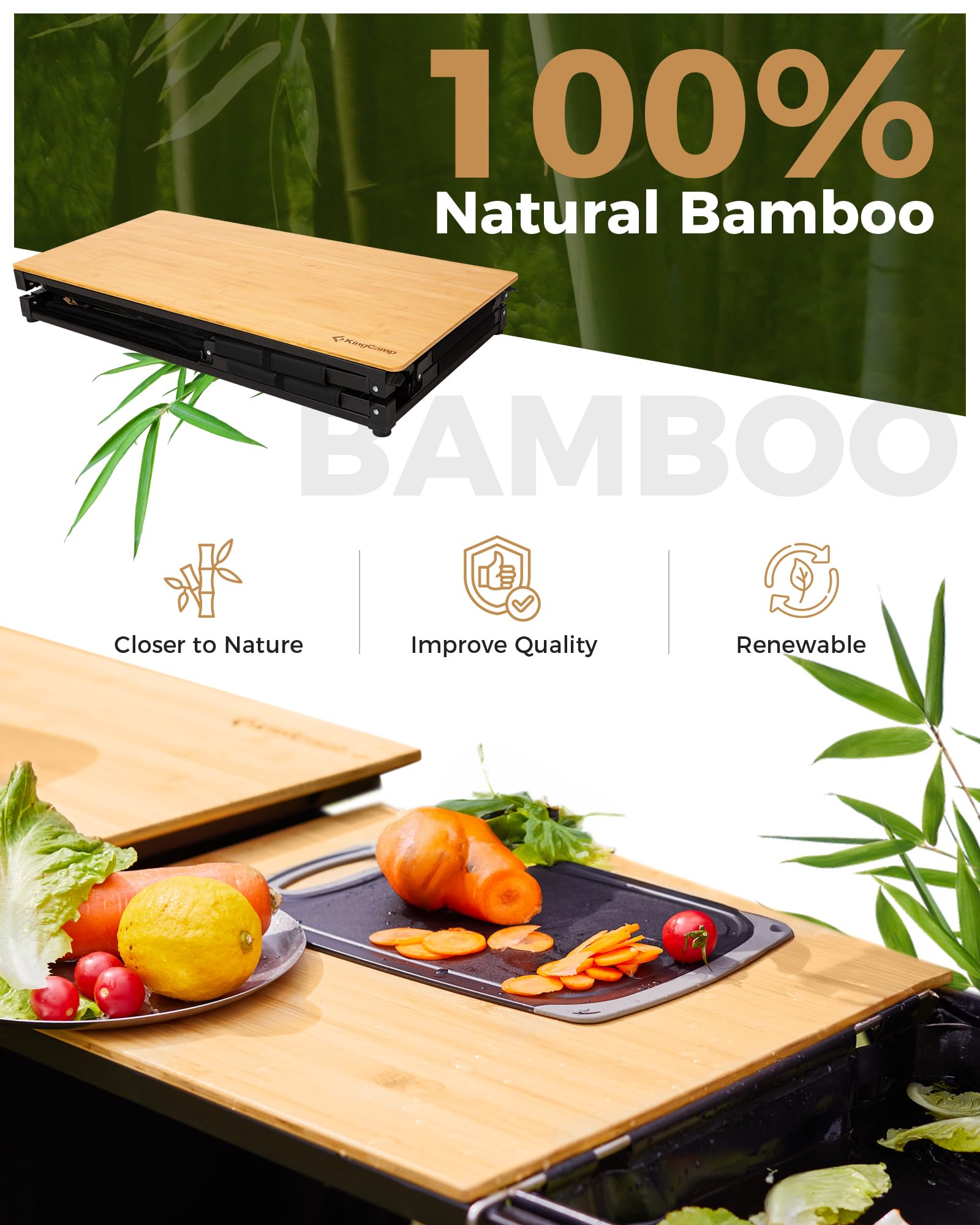 kingcamp-bamboo-plus-folding-camping-kitchen-table-with-sink-bamboo-top-multi-fu image 8