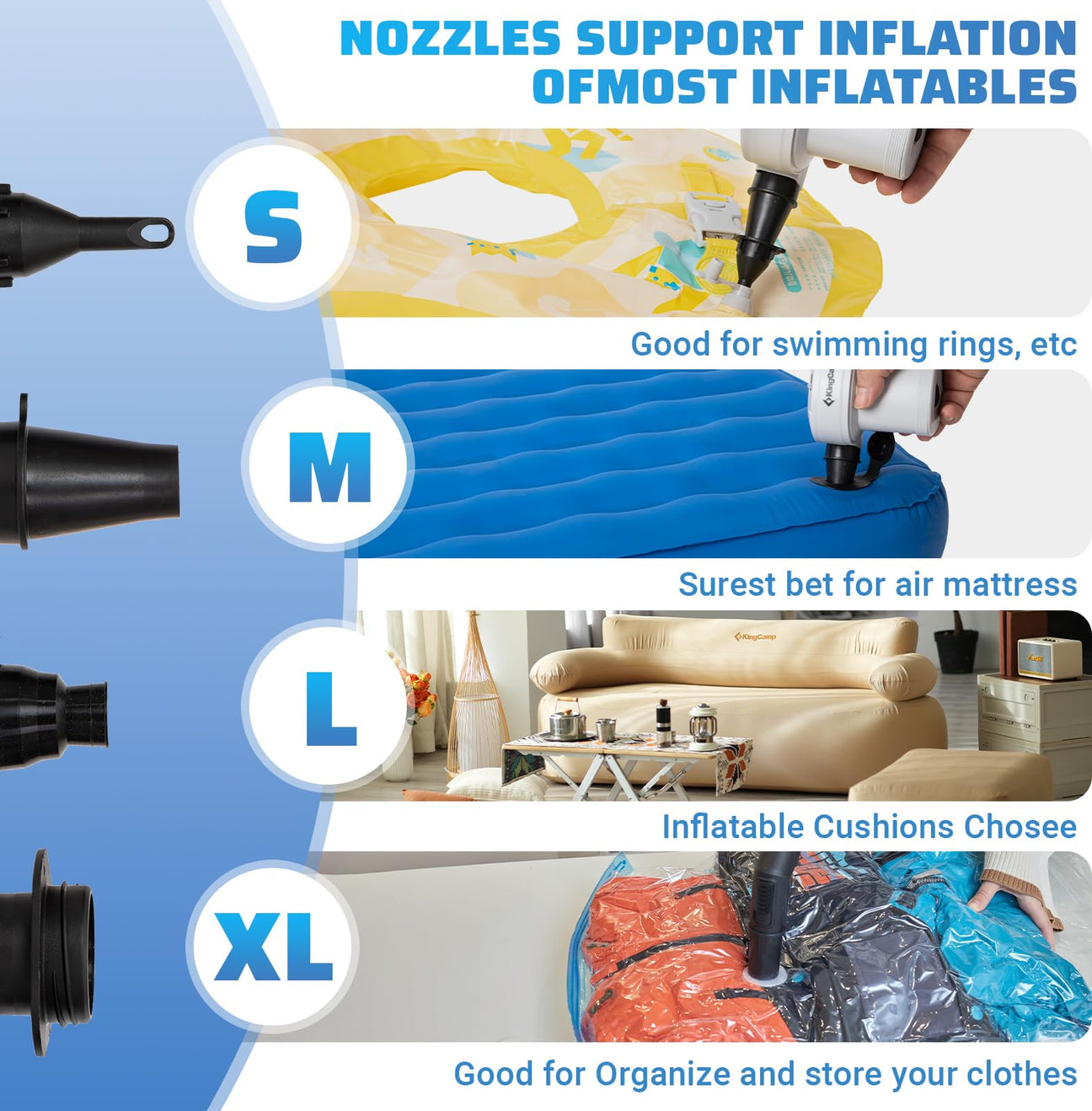 kingcamp-wild-triangle-portable-air-pump-high-speed-inflator-for-air-mattresses- image 2