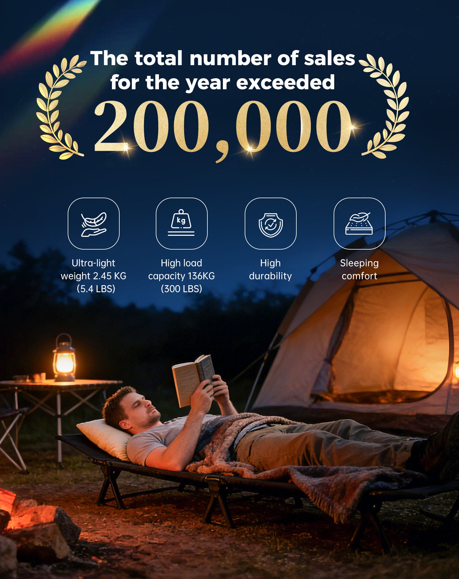 kingcamp-aerlite-p20-ultralight-camping-cot-compact-durable-and-easy-to-carry image 8