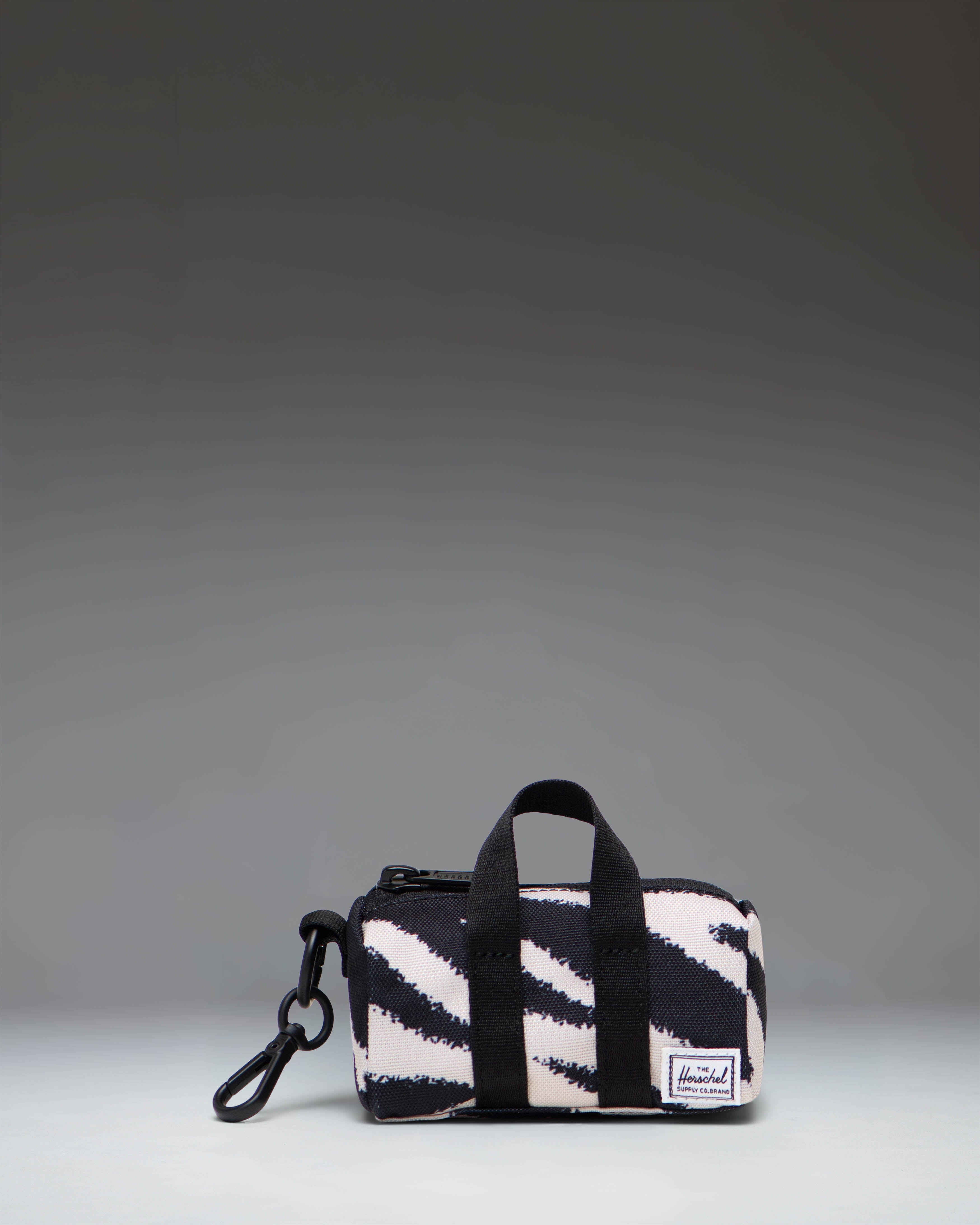 herschel-supply-novel-duffle-bag-charm-mini-duffle-keychain-with-metal-clip-zipp image 2