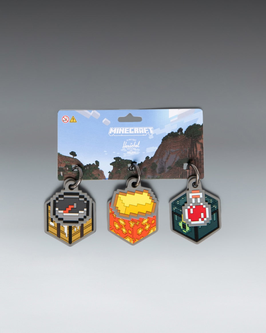 herschel-supply-minecraft-charm-pack-6-piece-set-interchangeable-bag-charms-limi image 1