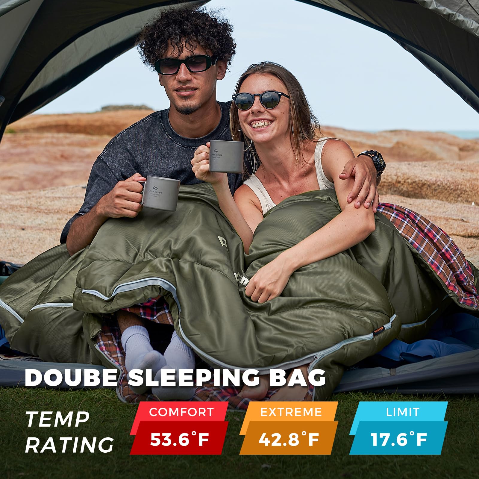 kingcamp-freespace-250d-flannel-lined-double-sleeping-bag image 6