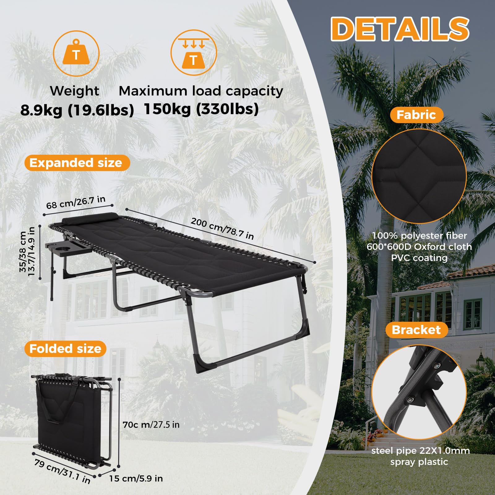 kingcamp-willow-c30-oversize-folding-lounge-chair-with-side-table image 7