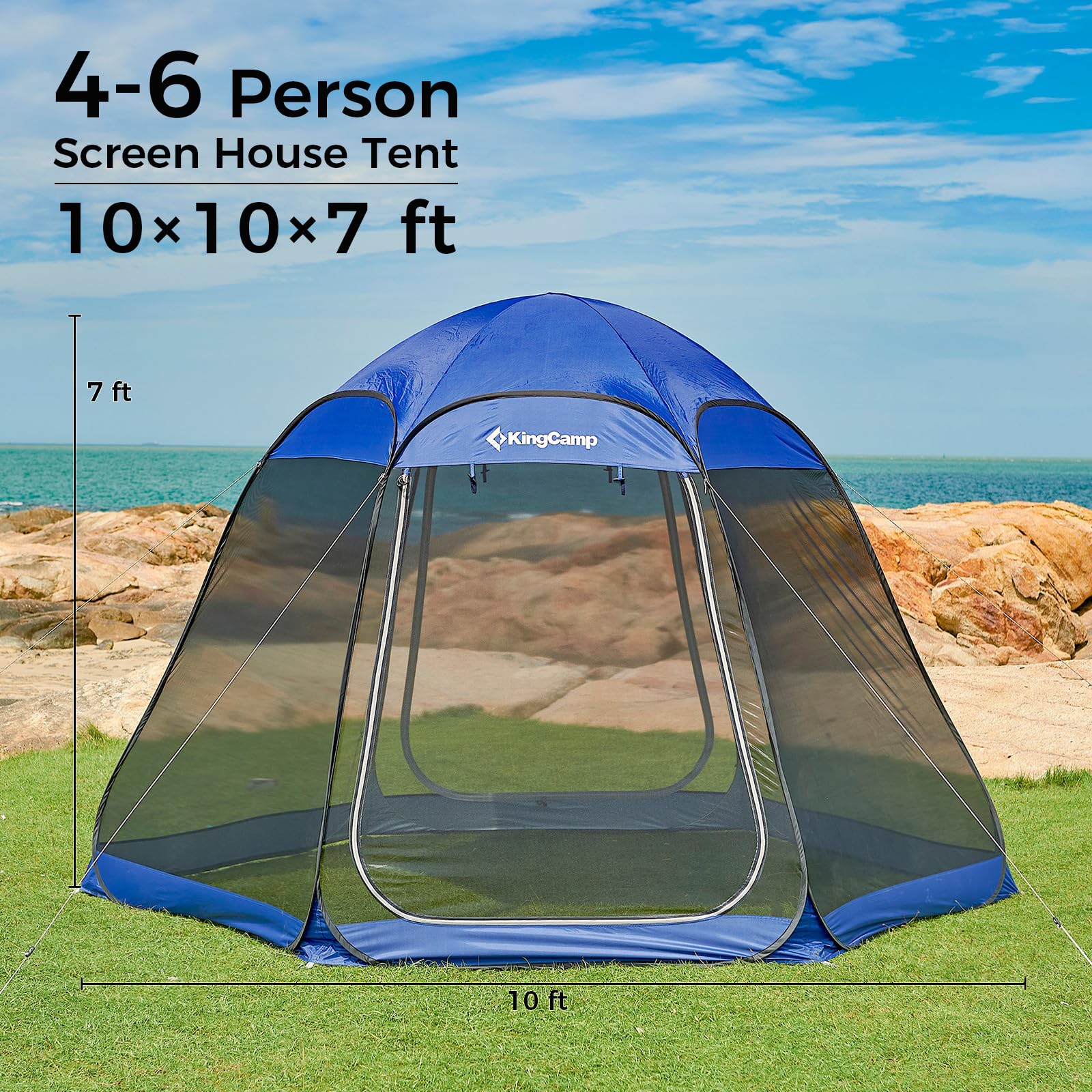 kingcamp-cairo-2-10x7-pop-up-screen-mosquito-canopy-tent-instant-setup-b3-mesh-p image 8