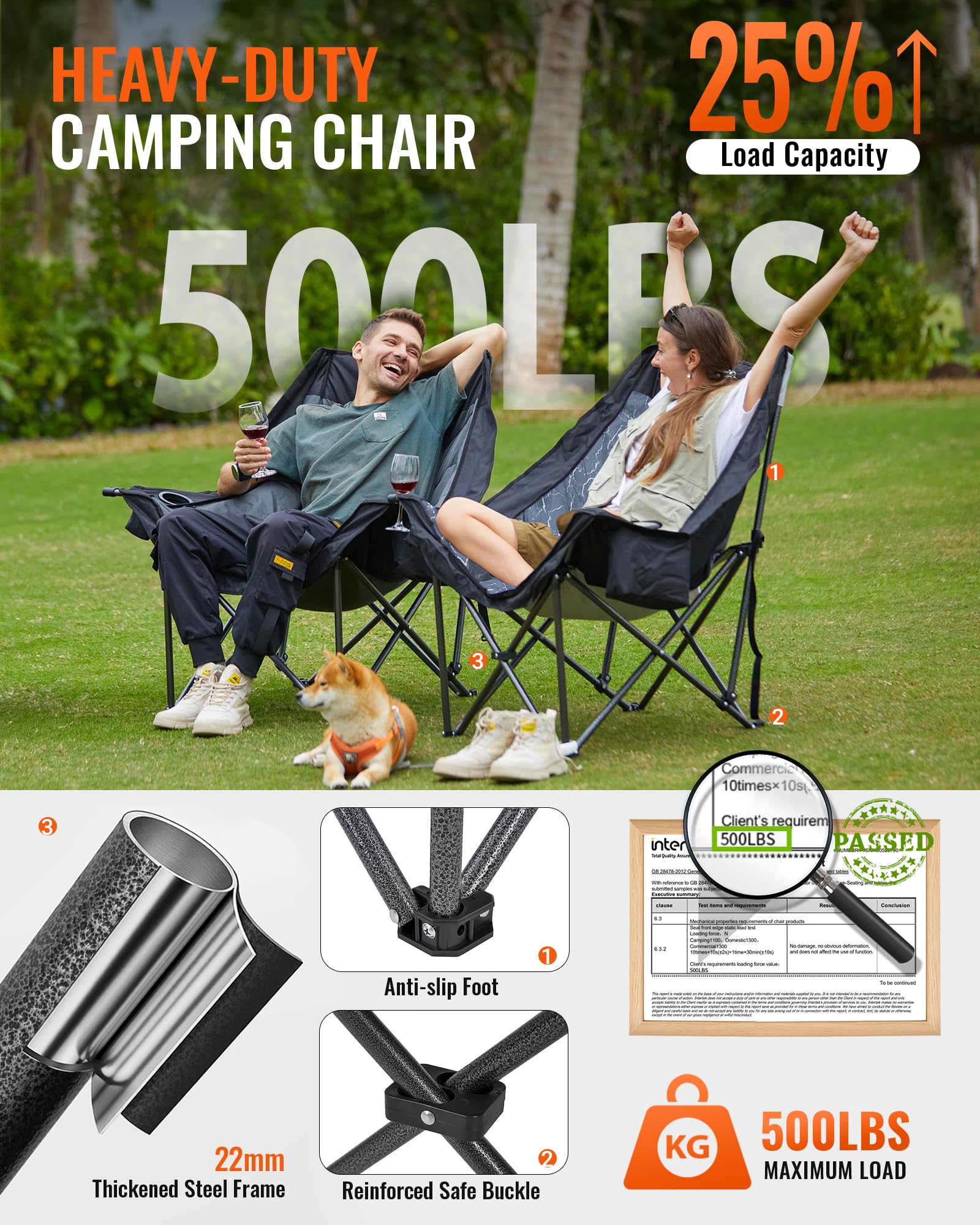 kingcamp-volcapetra-oversized-padded-camping-sofa image 5